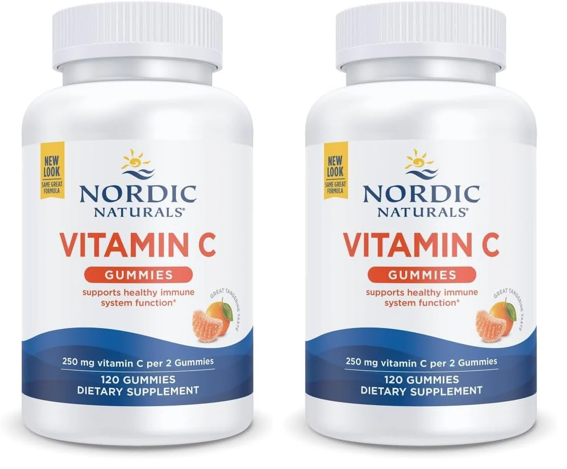 Nordic Naturals Vitamin C Gummies Tart Tangerine – 120 Gummies, 60 Servings per Pack, Vegan & Non-GMO - Image 8