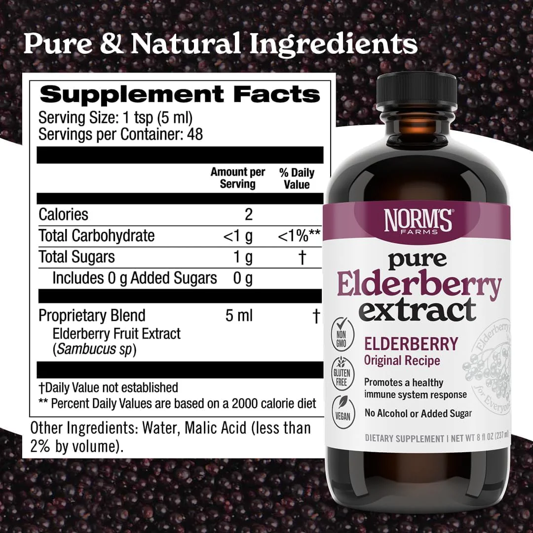 Norm's Farms Elderberry Extract & BeeWellness Syrup 2PK – Immune Support for Kids & Adults, Made in USA - Image 11