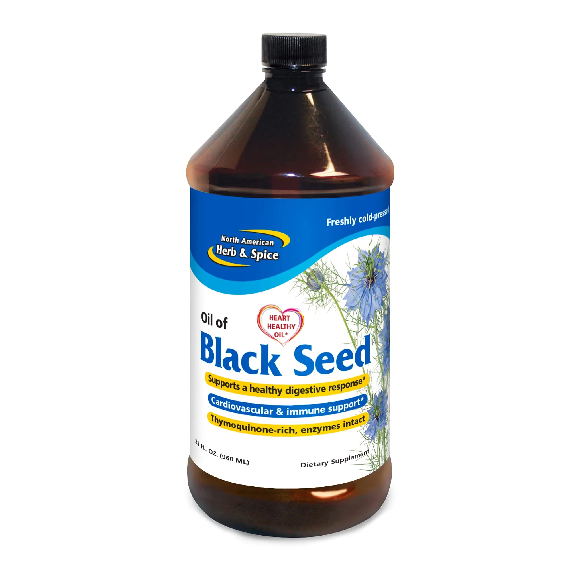 North American Herb & Spice Black Seed Oil 32 fl. oz. – Cardiovascular, Digestive & Immune Support – Non-GMO - Image 8