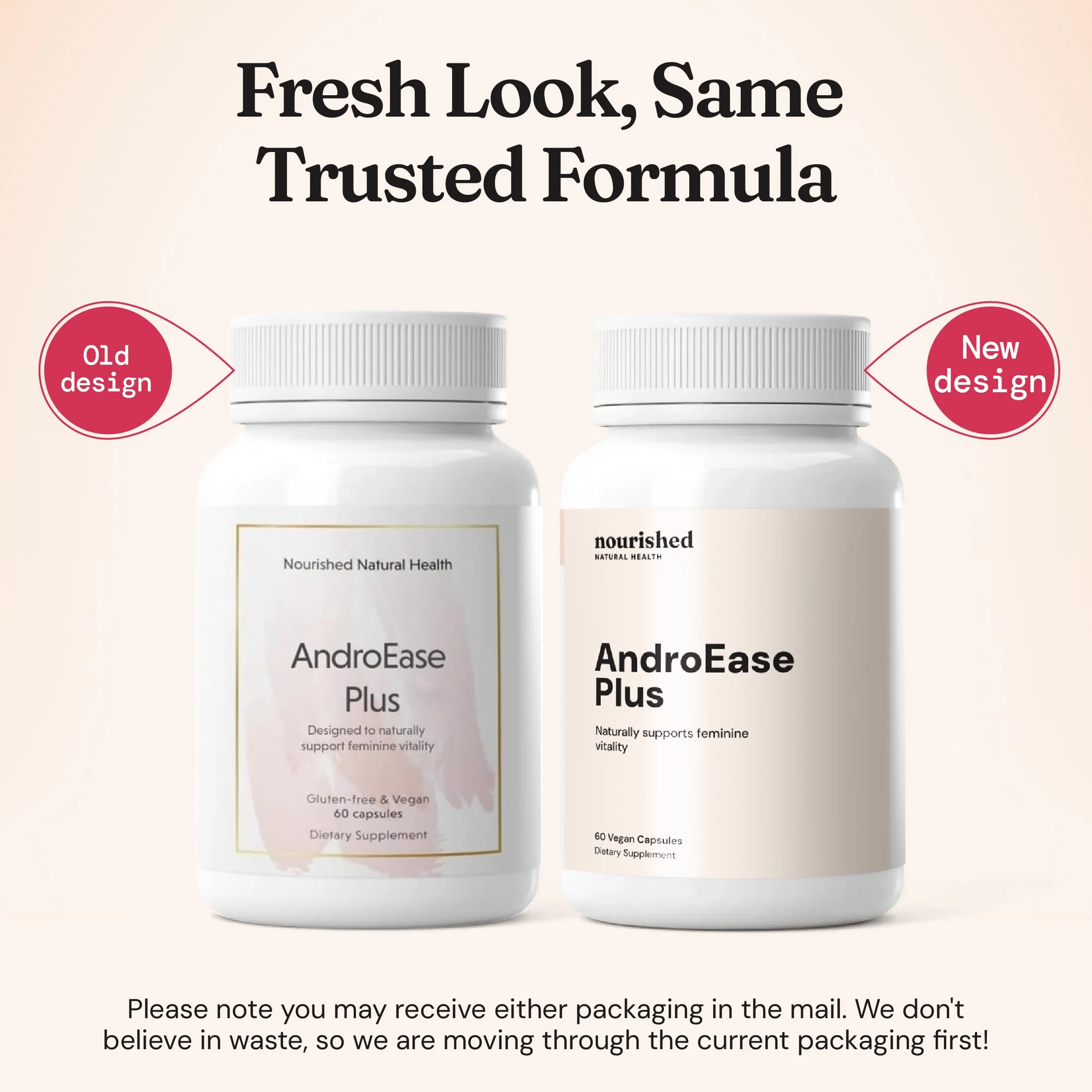 Nourished AndroEase Plus – Vegan Hormone Balance for Women | Zinc, Reishi, Green Tea - Image 3