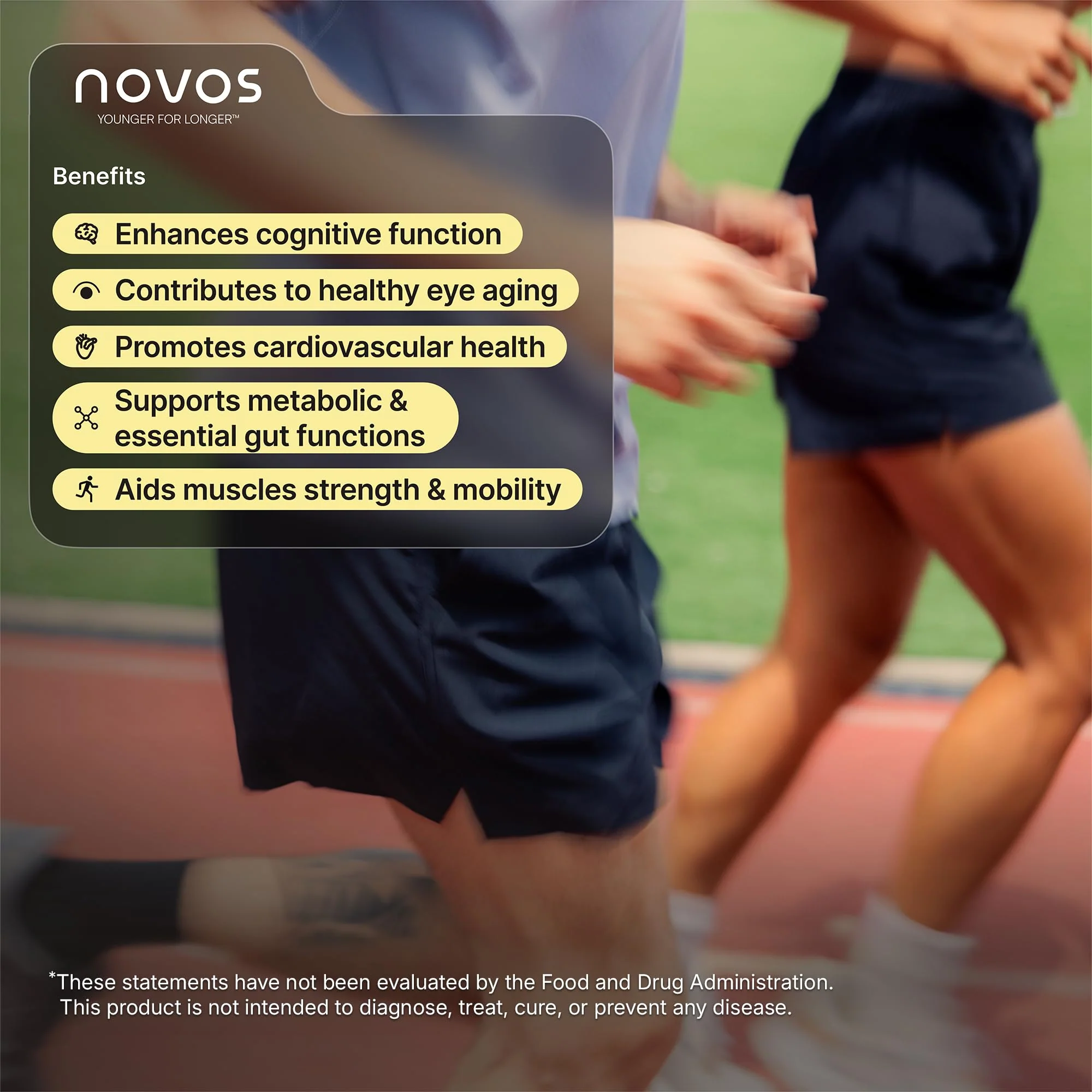 NOVOS Core Longevity Mix - Orange Flavor Powder for Skin, Energy, Mood & Cognition - 30 Servings - Image 10