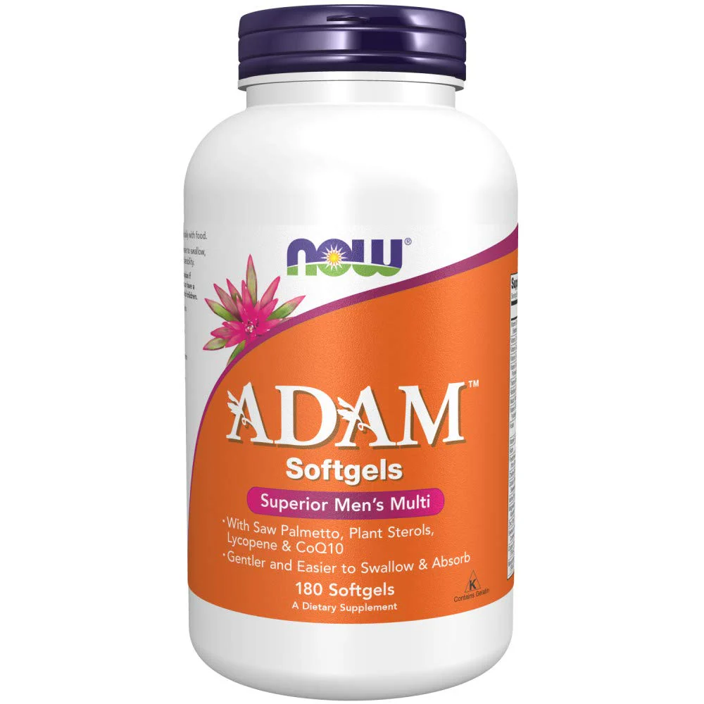 NOW Foods Adam Men's Multivitamin Softgels - 180 Count | Daily Multivitamin for Men - Image 10