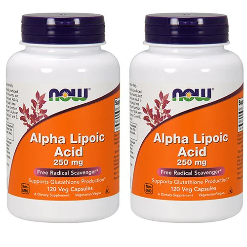NOW Foods Alpha Lipoic Acid 250 mg – 120 Veg Capsules (2 Pack)