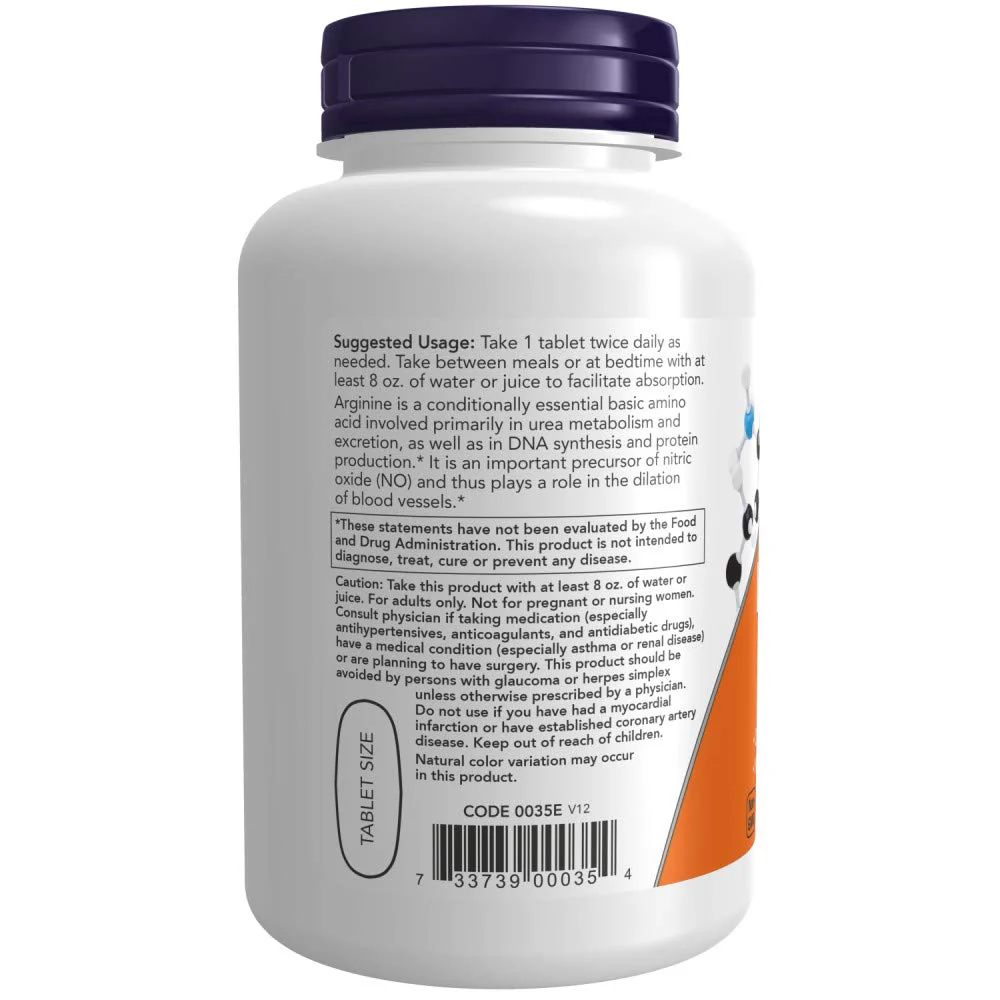 NOW Foods L-Arginine 1000 mg – 360 Tablets (Pack of 3) | Non-GMO, Kosher, Made in USA - Image 10