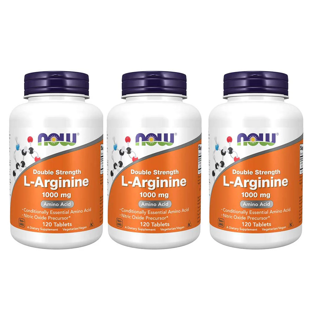 NOW Foods L-Arginine 1000 mg – 360 Tablets (Pack of 3) | Non-GMO, Kosher, Made in USA - Image 8