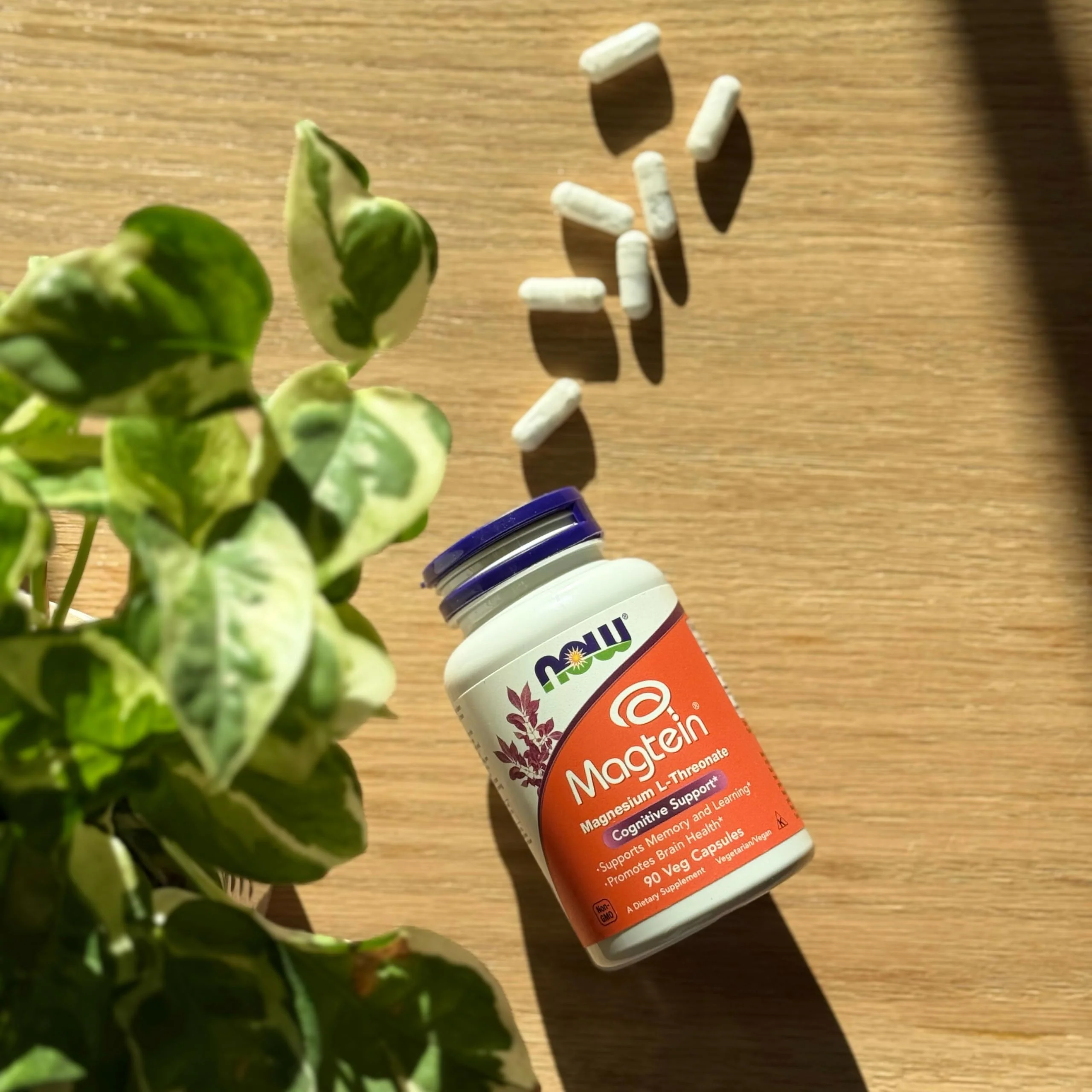 NOW Foods Magtein Magnesium L-Threonate – Cognitive Support, 90 Veg Capsules - Image 6