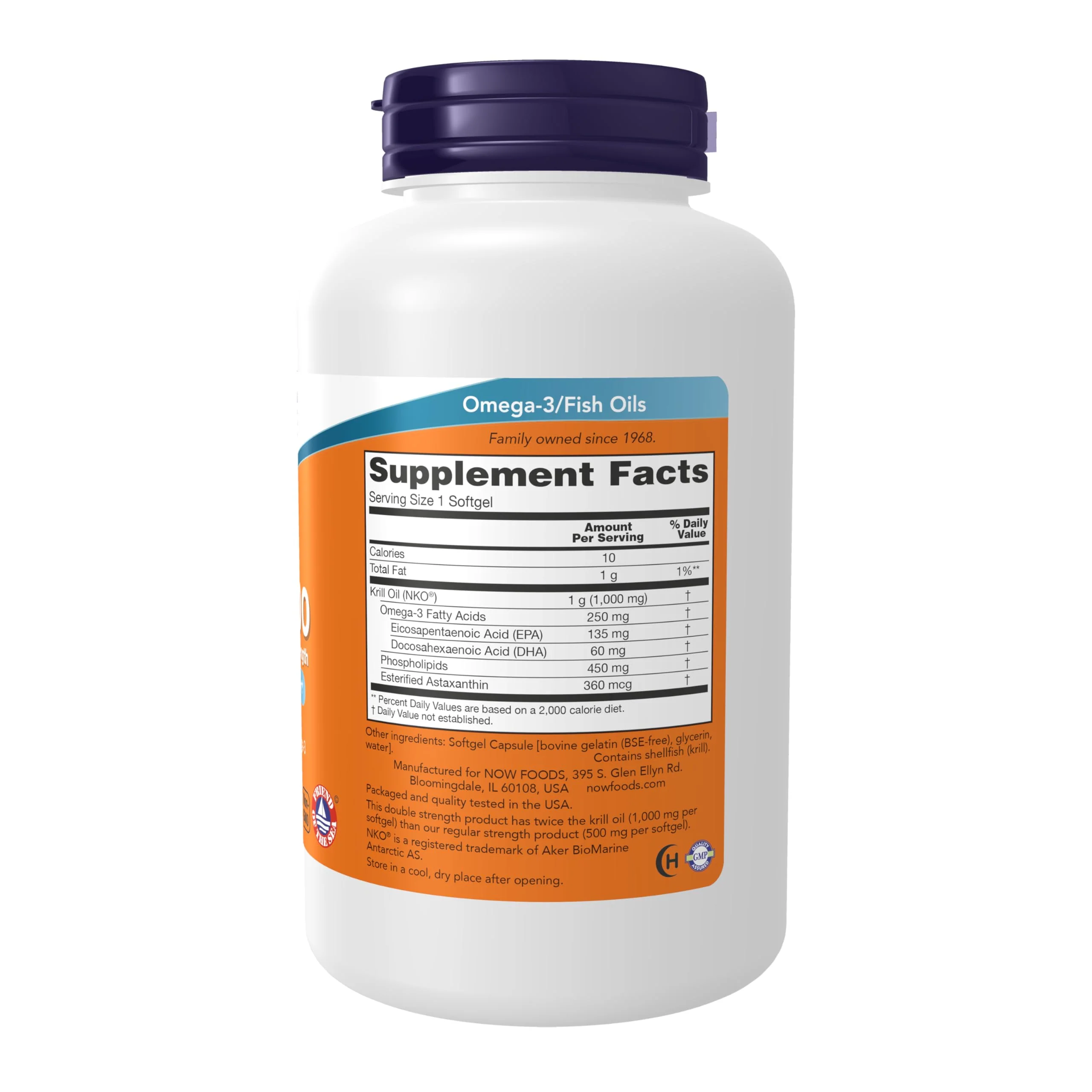 NOW Foods Neptune Krill Double Strength 1000 mg – Phospholipid-Bound Omega-3, 120 Softgels - Image 4