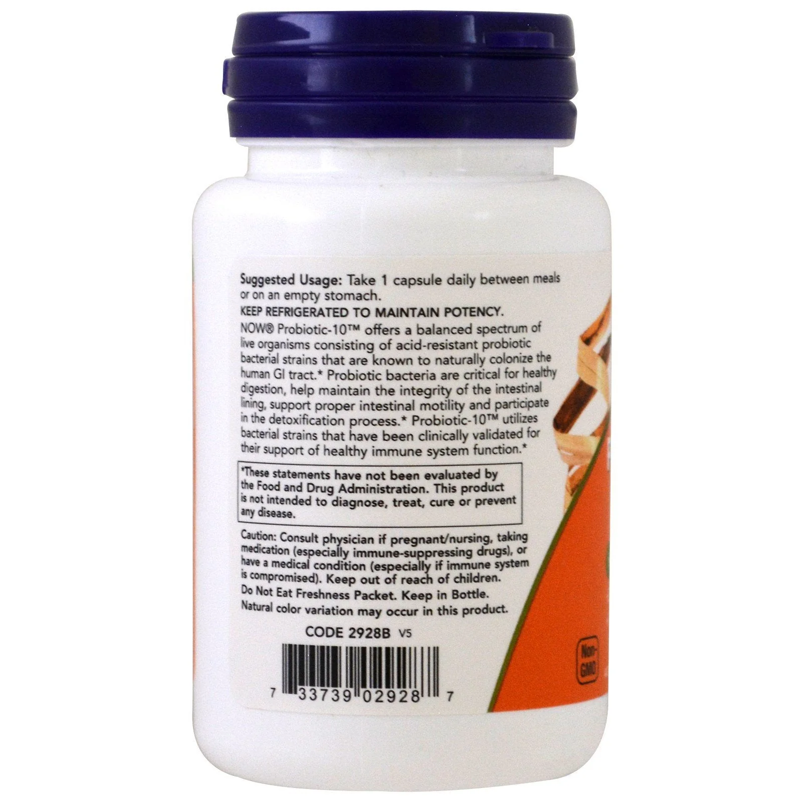 NOW Foods Probiotic10 50 Billion – 50 VegCaps, Pack of 2 | Probiotic Supplement - Image 3
