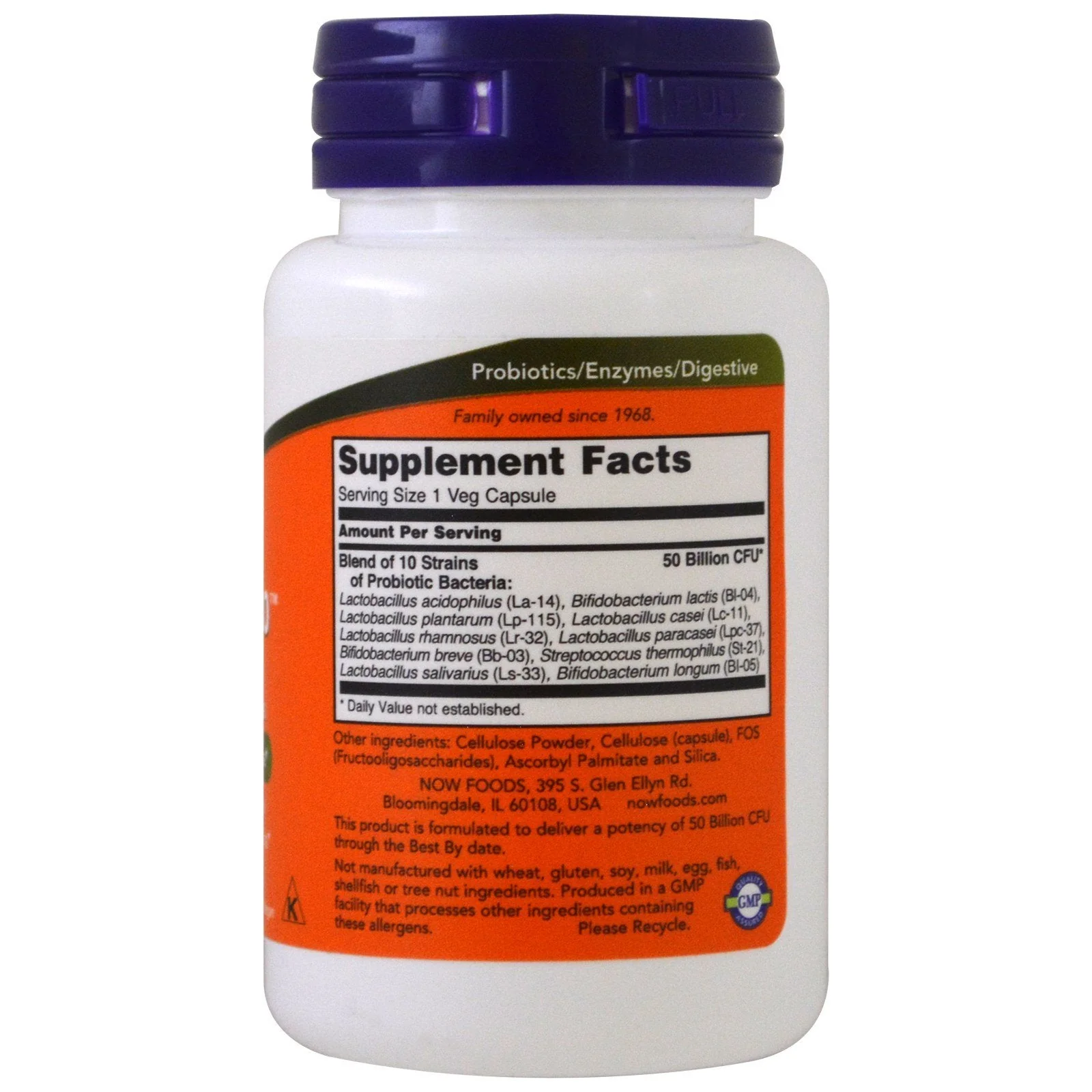 NOW Foods Probiotic10 50 Billion – 50 VegCaps, Pack of 2 | Probiotic Supplement - Image 5