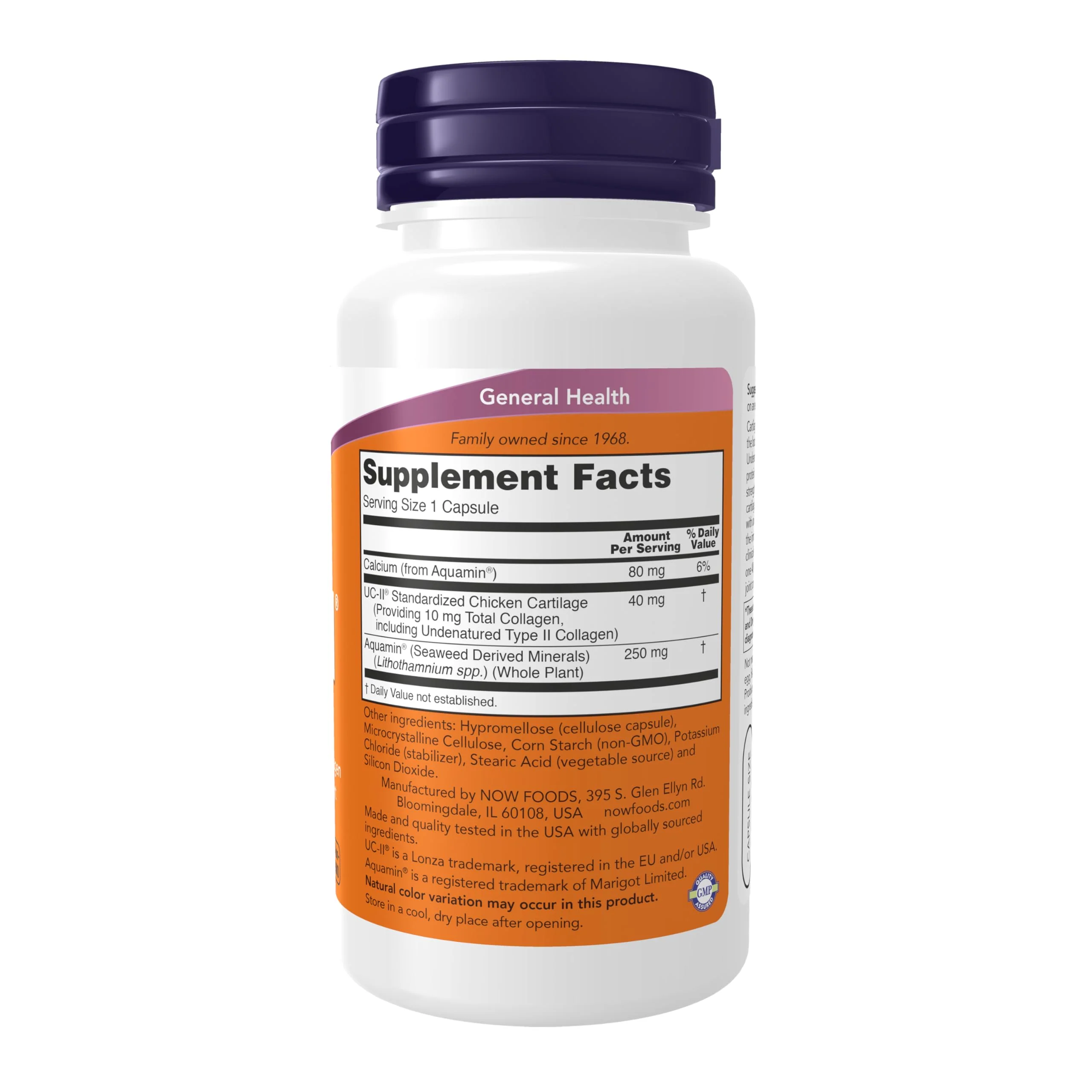 NOW Foods UC-II Type II Collagen – Undenatured Type II, 120 Veg Capsules - Image 2