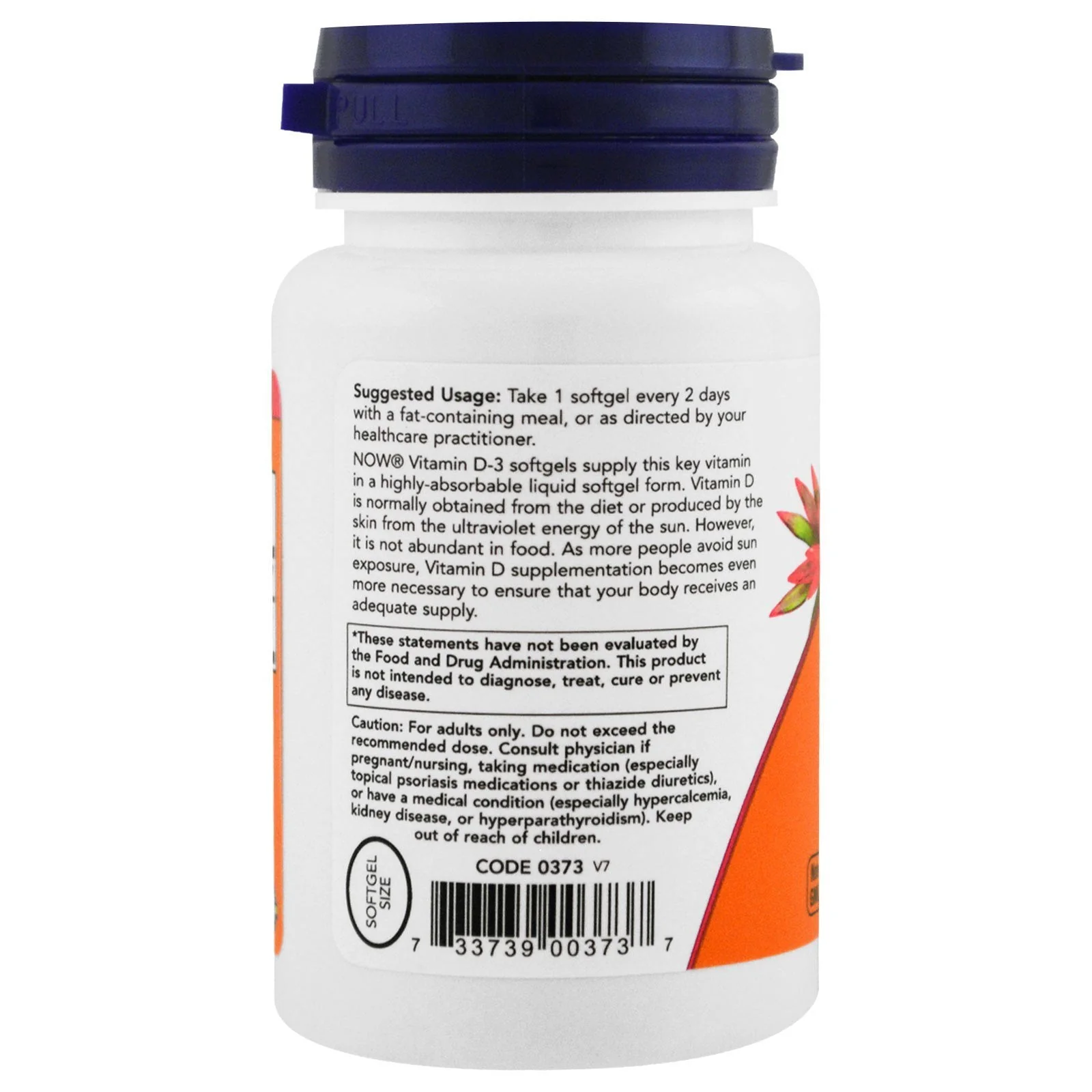 NOW Foods Vitamin D-3 5,000 IU Softgels - High Potency, 4-Pack | Supports Bones & Immune Health - Image 4