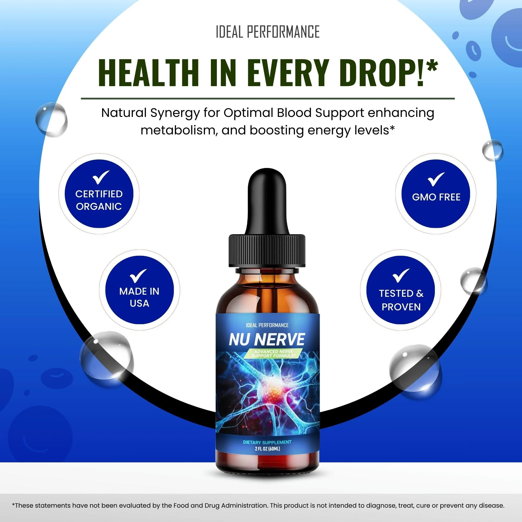 Nu Nerve Drops - Nerve Health Support | NuNerve Liquid Drops 2 Pack - Image 5