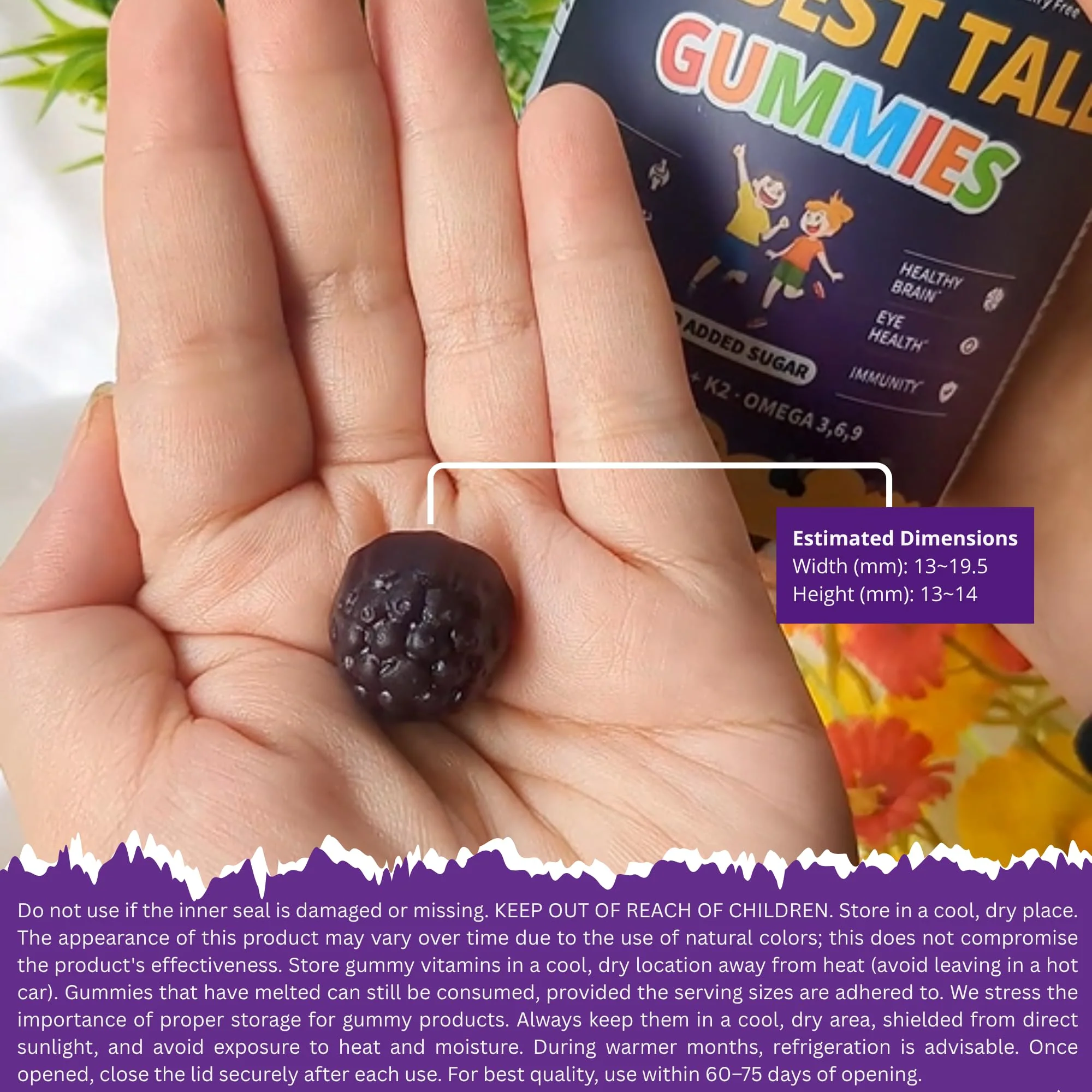 NuBest Tall Gummies for Kids & Teens | Bone Strength, Immunity, Digestive Health | 20+ Vitamins, No Added Sugar - Image 15