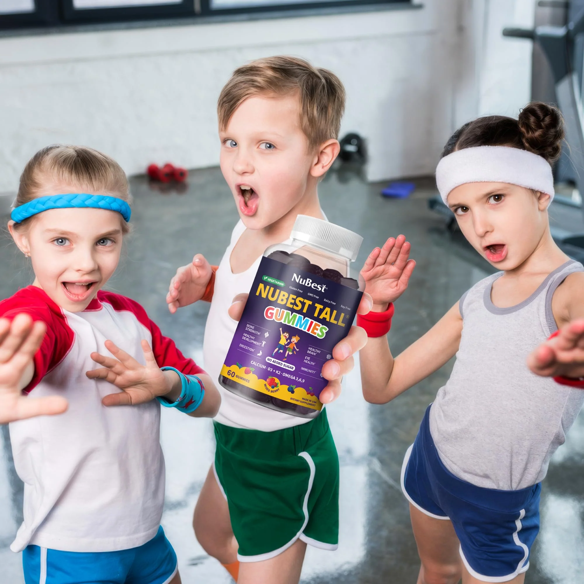 NuBest Tall Gummies for Kids & Teens | Bone Strength, Immunity, Digestive Health | 20+ Vitamins, No Added Sugar - Image 4