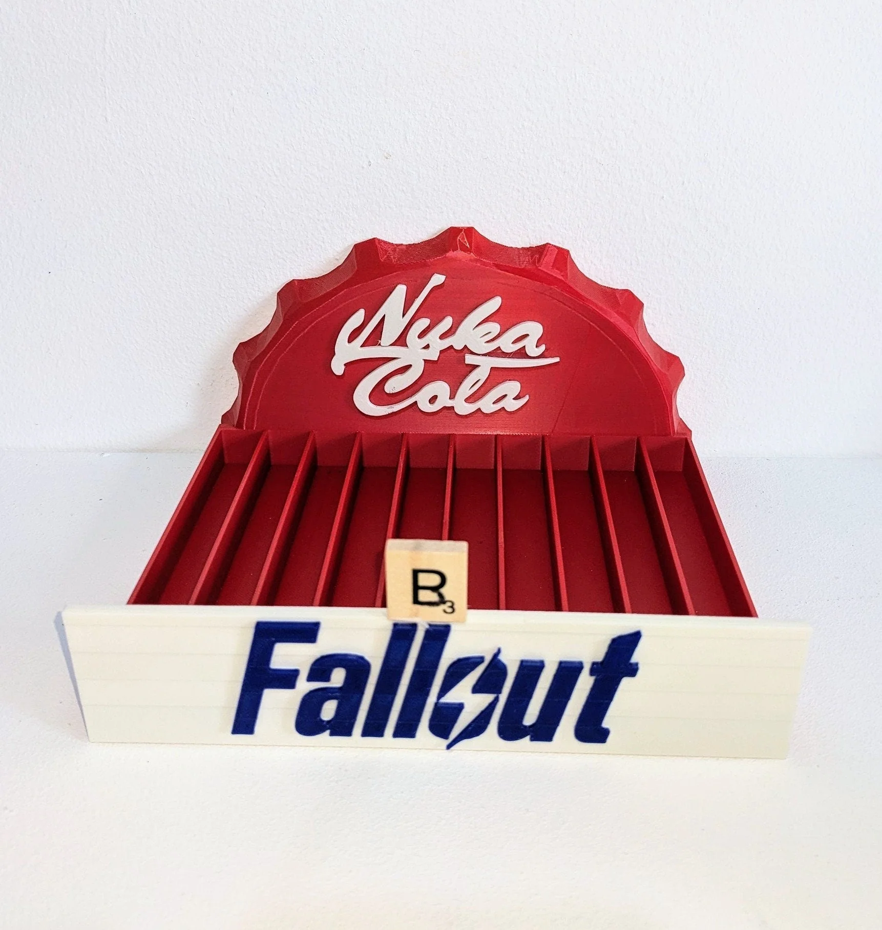 Nuka Cola Video game holder Fallout, Xbox one 360 Playstation 2 Ps 3 4 5 Sega Saturn Game Cube Wii DVD Blu Ray - Image 3