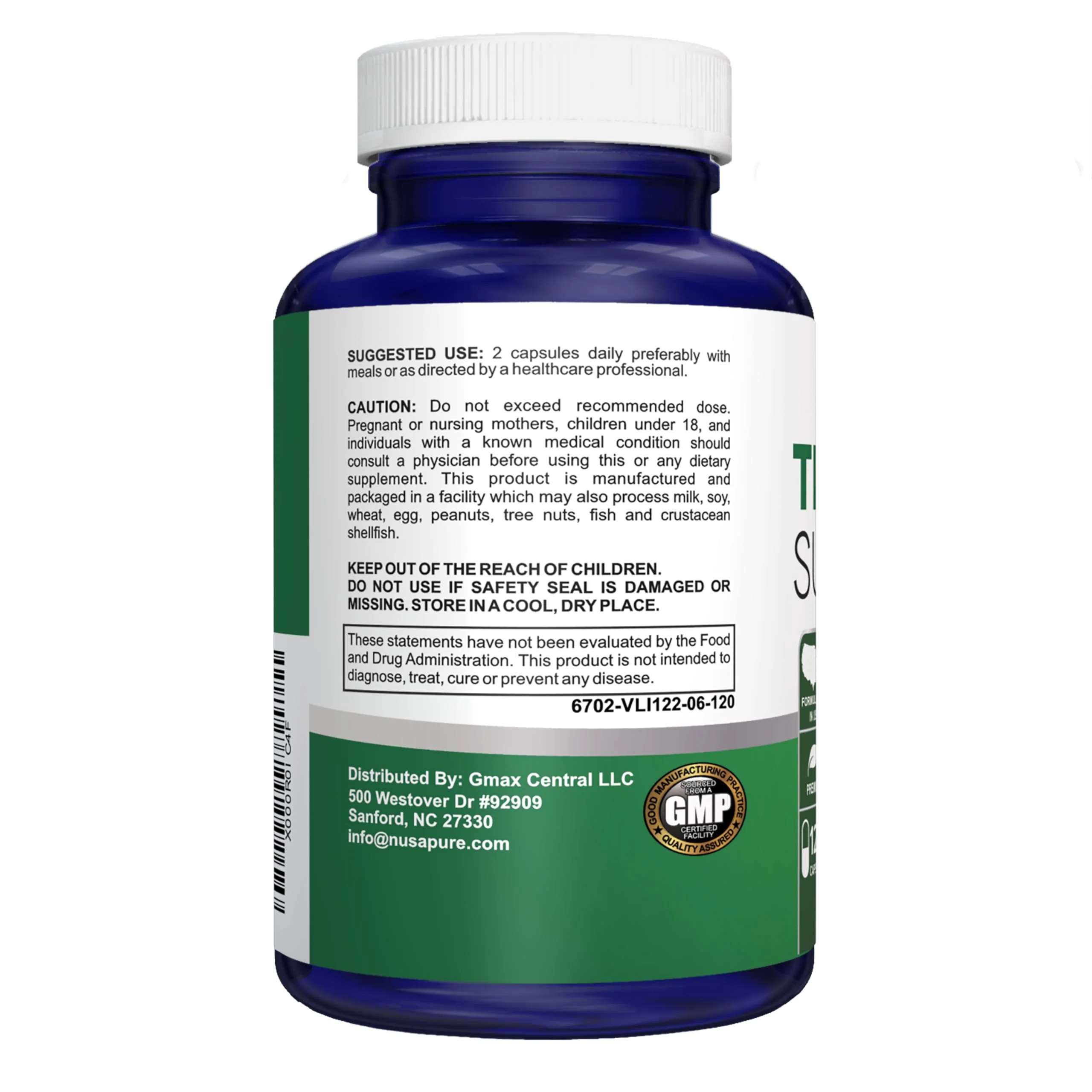 NusaPure Thyroid Support Supplement (Non-GMO) 120 Caps – Pack of 2 - Image 4