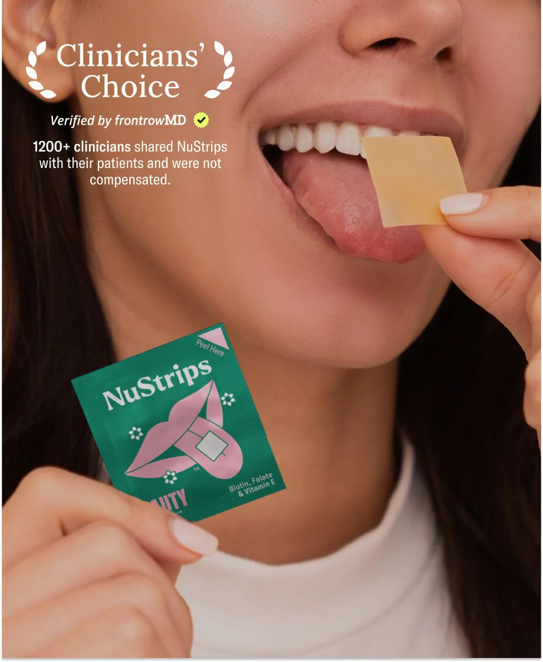 NuStrips Beauty Strips – Biotin, Folate & Vitamin E for Hair, Skin & Nails - Image 6