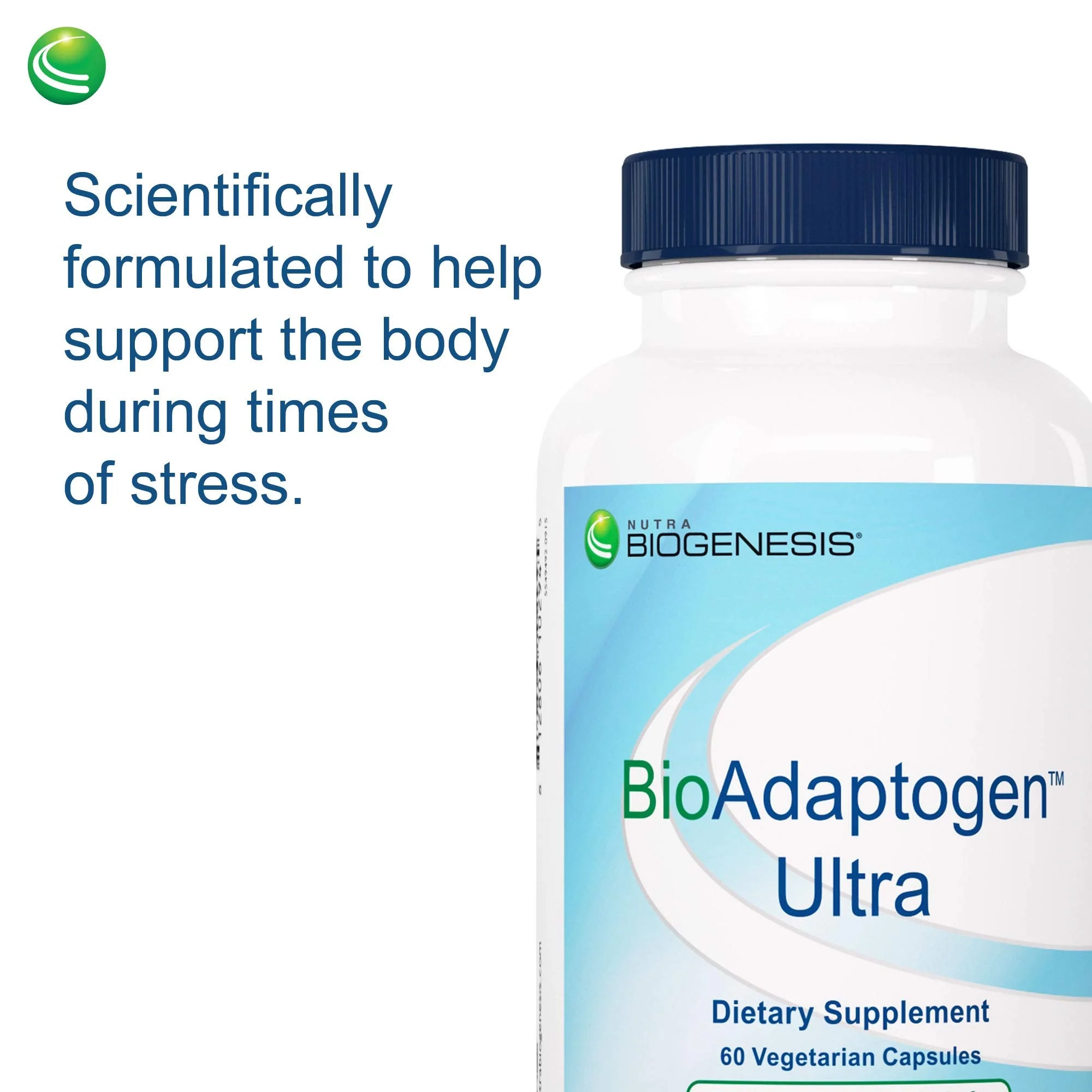 Nutra BioGenesis Bioadaptogen Ultra - Adaptogens for Stress Support (60 Caps) - Image 5