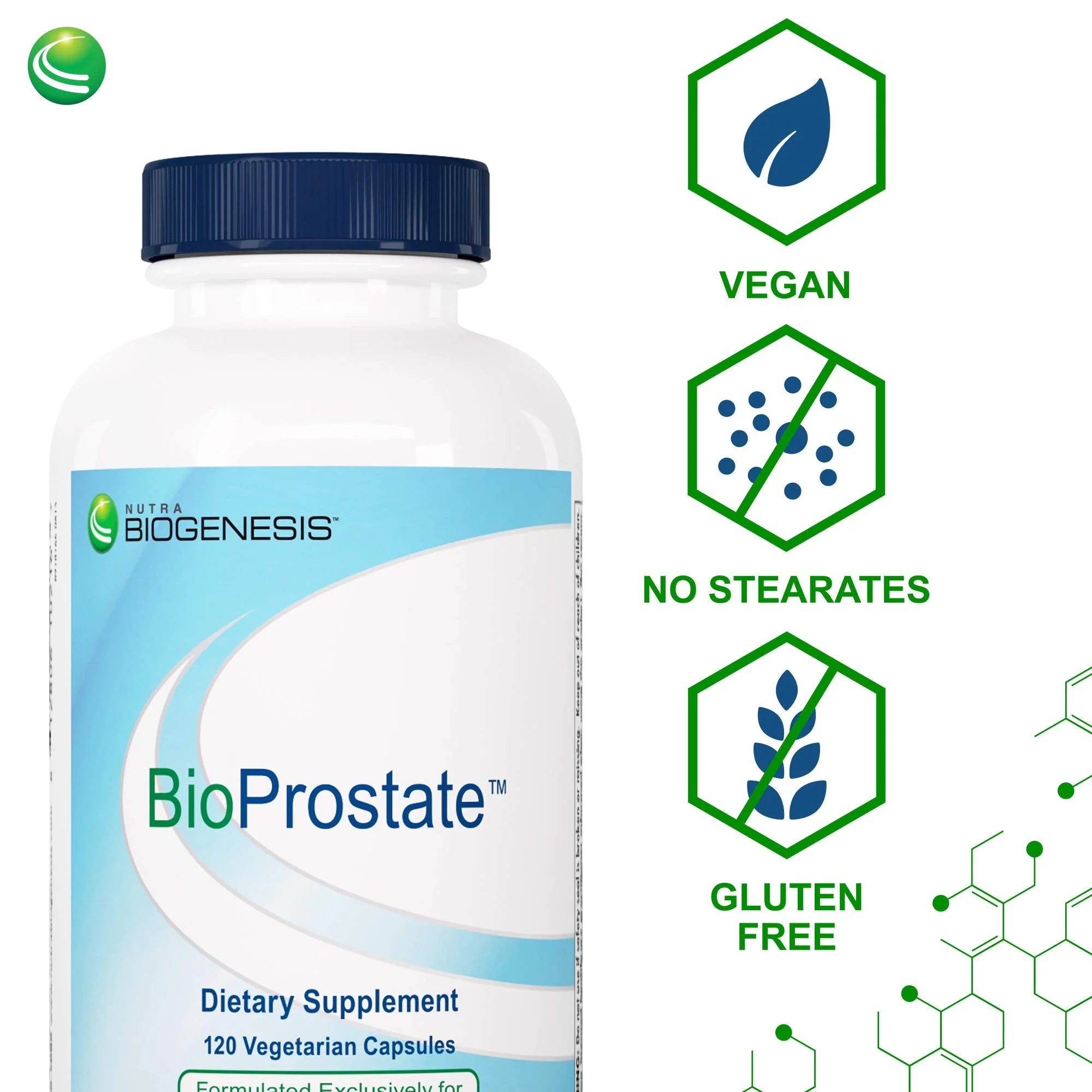 Nutra BioGenesis BioProstate - Saw Palmetto for Men | Prostate Health & Urination Support | 120 Vegan Capsules - Image 4