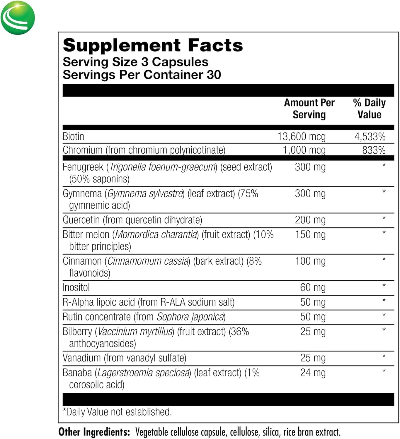 Nutra Biogenesis Diabetone Plus – Metabolic Support Supplement for Men & Women | 90 Capsules - Image 2