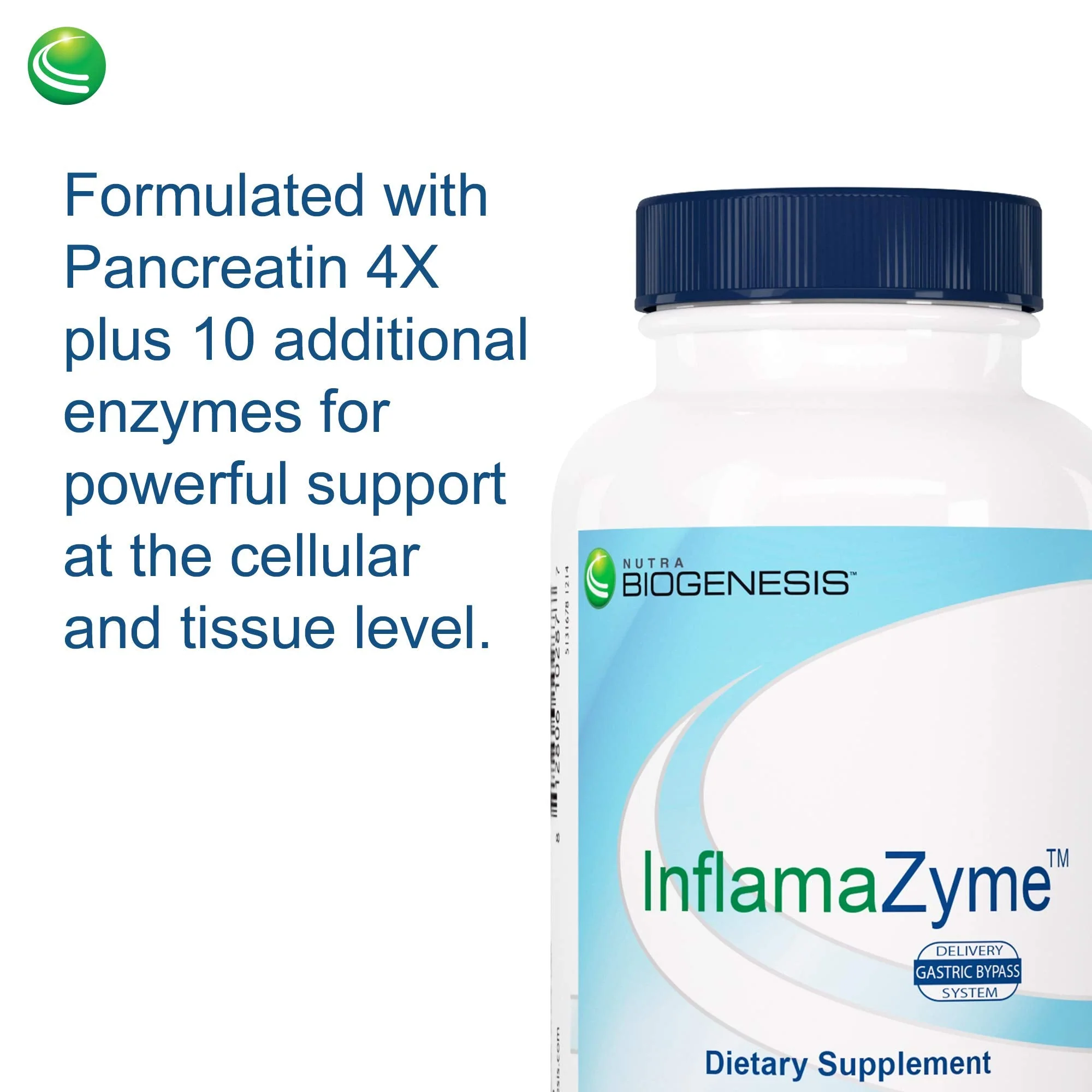 Nutra Biogenesis InfamaZyme Digestive Enzymes for Women & Men – Pancreatin, Bromelain, Papain | 90 Capsules - Image 5