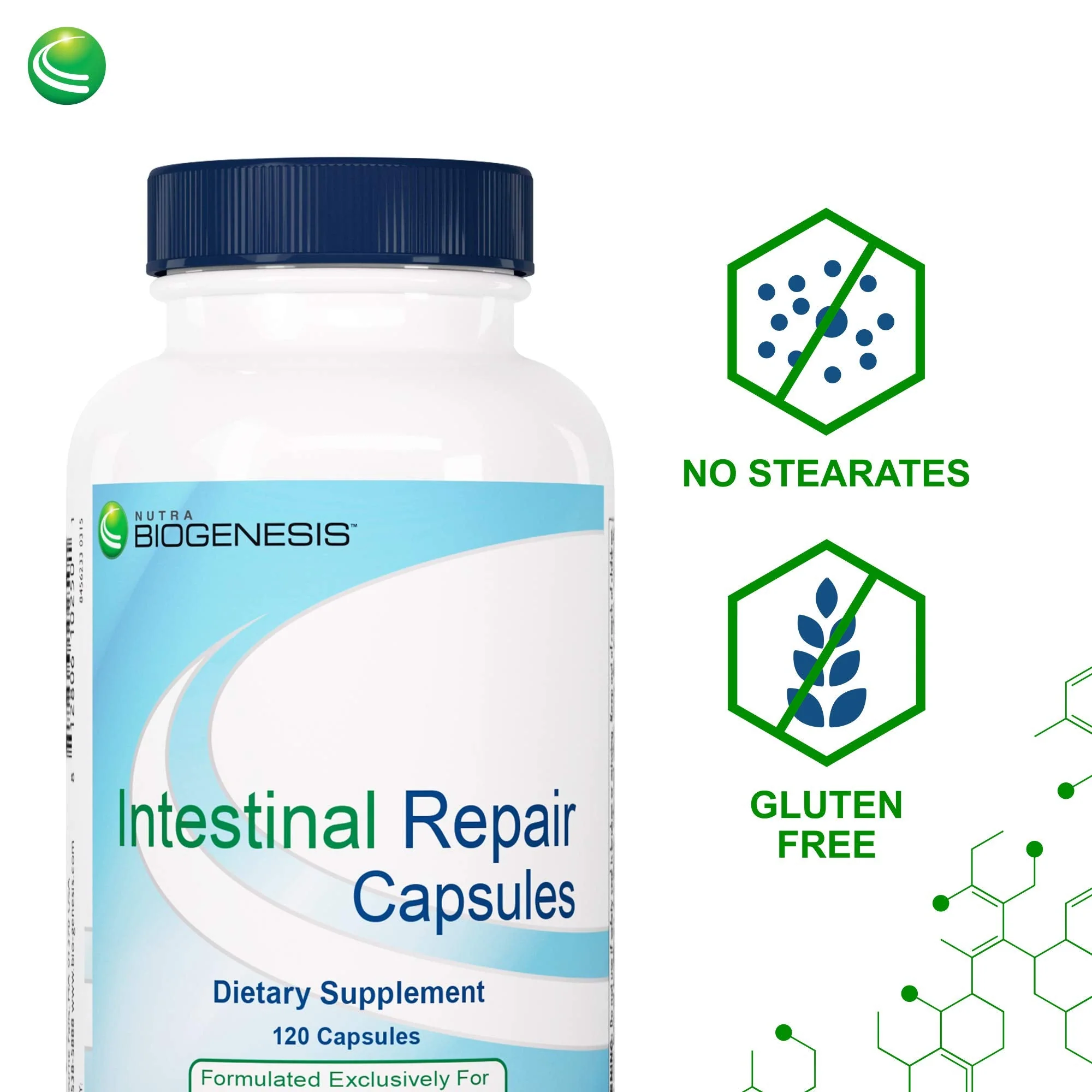 Nutra Biogenesis Intestinal Repair Capsules - Gut Health Supplement with Sodium Butyrate | 120 Capsules - Image 4