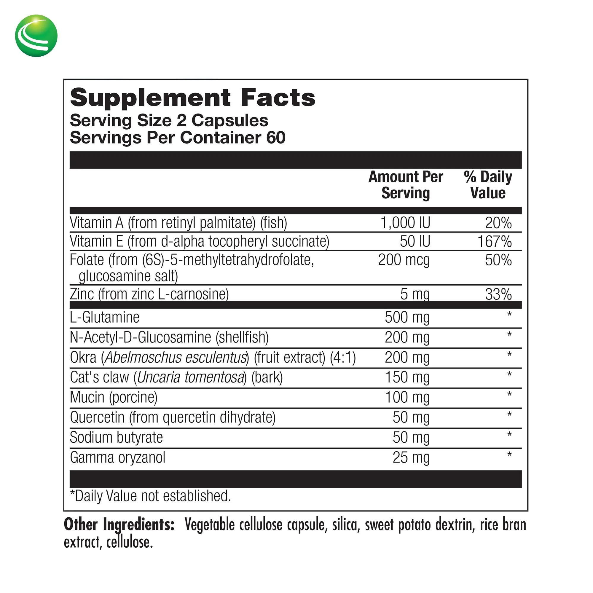 Nutra Biogenesis Intestinal Repair Capsules - Gut Health Supplement with Sodium Butyrate | 120 Capsules - Image 5