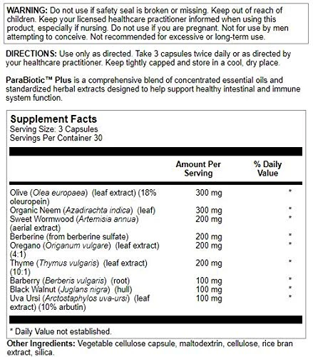 Nutra Biogenesis ParaBiotic Plus – Probiotics for Women & Men | 90 Veggie Capsules - Image 2