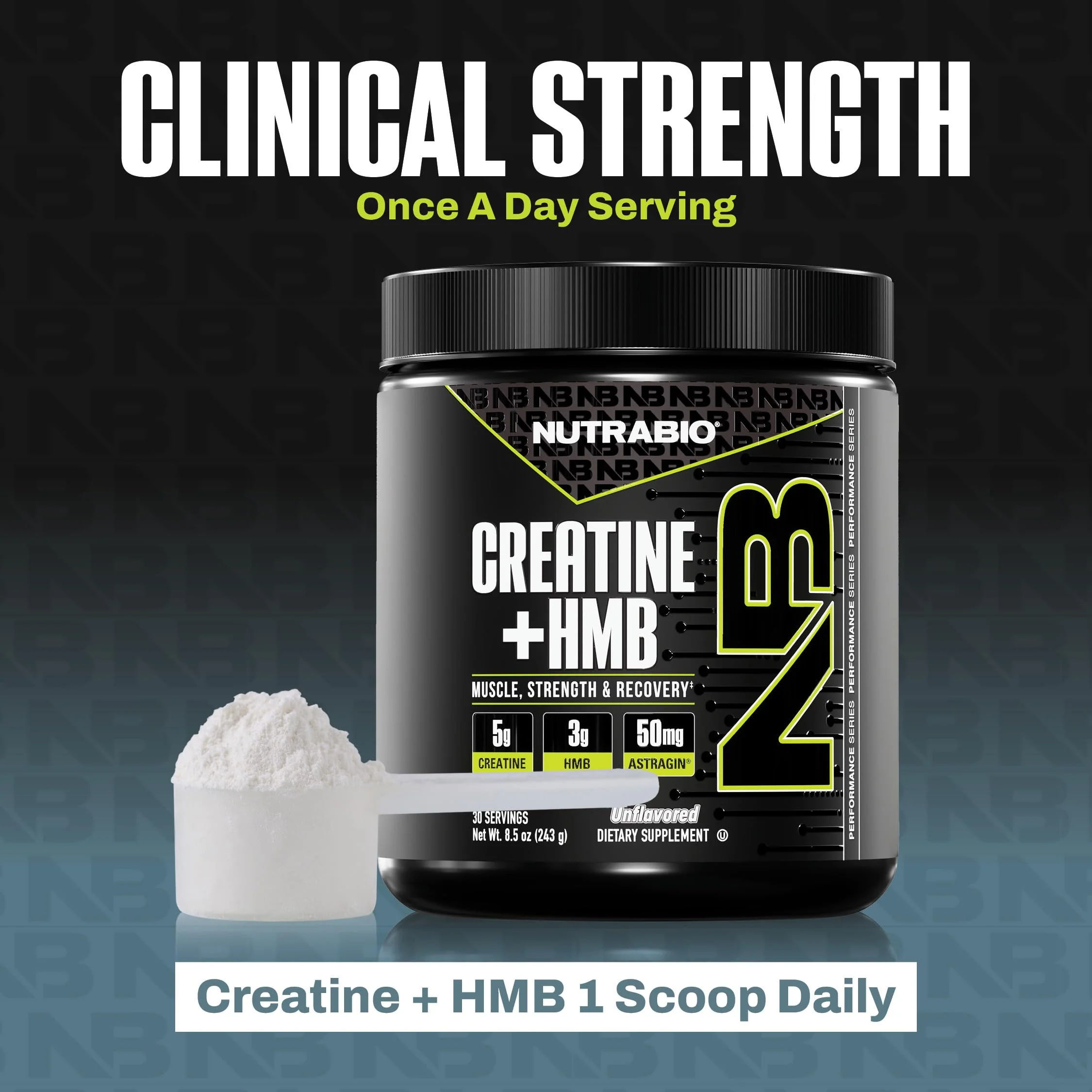 NutraBio Creatine + HMB – Creatine Monohydrate with HMB Powder for Muscle Growth & Strength, 30 Servings (Unflavored) - Image 7