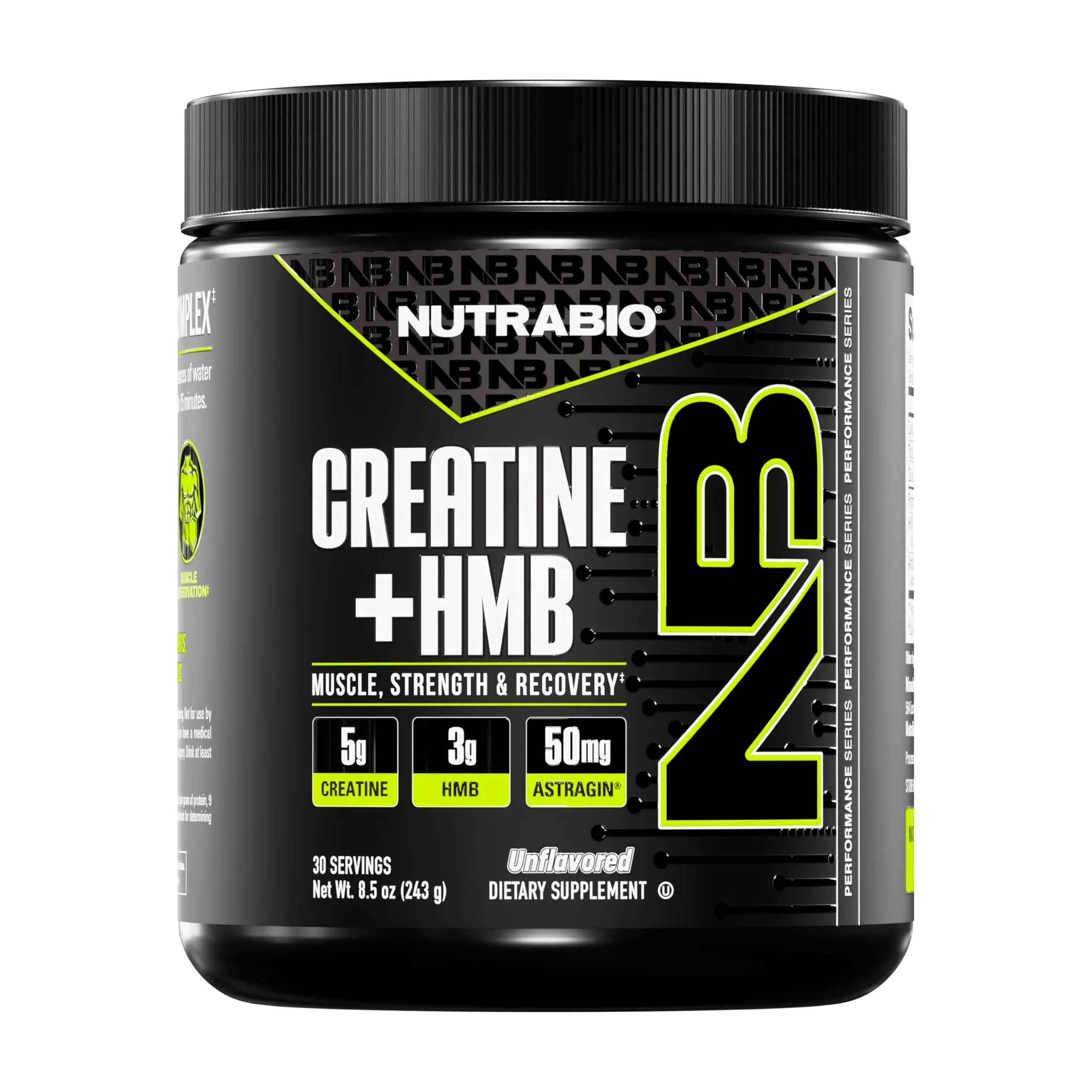 NutraBio Creatine + HMB – Creatine Monohydrate with HMB Powder for Muscle Growth & Strength, 30 Servings (Unflavored) - Image 9