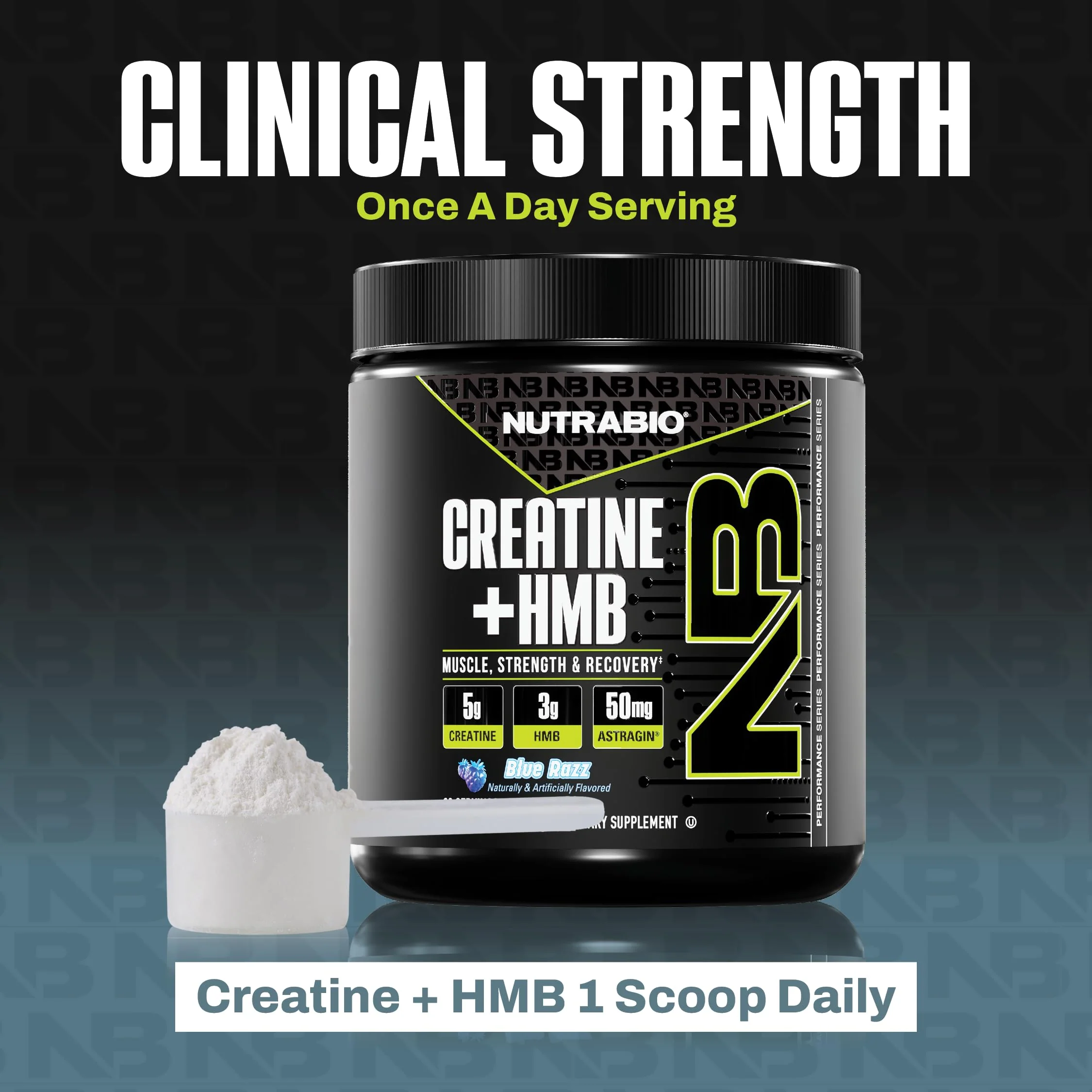 NutraBio Creatine + HMB Powder | Creatine Monohydrate with HMB for Muscle Growth – 30 Servings (Blue Razz) - Image 9