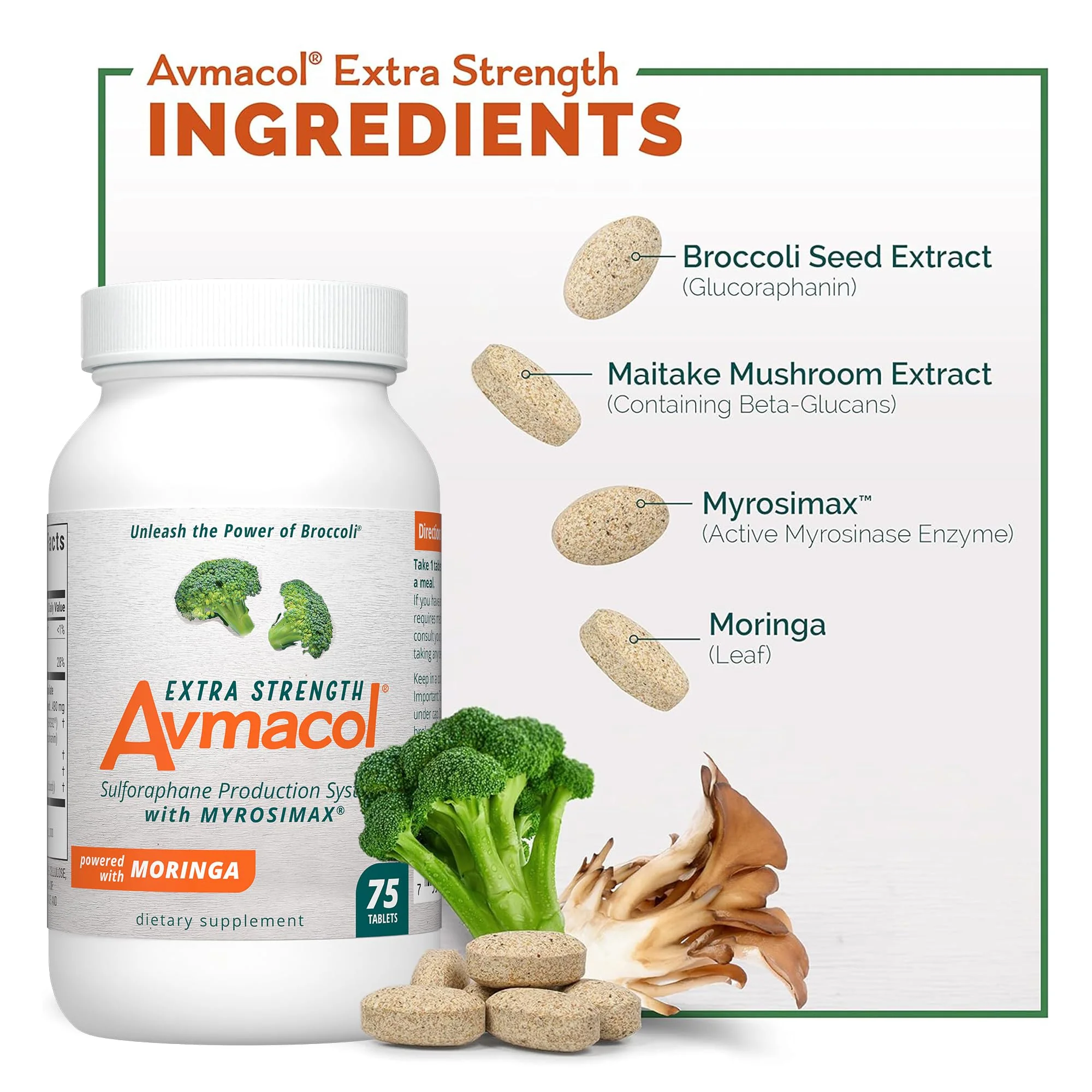 Nutramax Avmacol Extra Strength – #1 Researched Sulforaphane-Producing Detox & Immune Support (75 Tablets) - Image 9