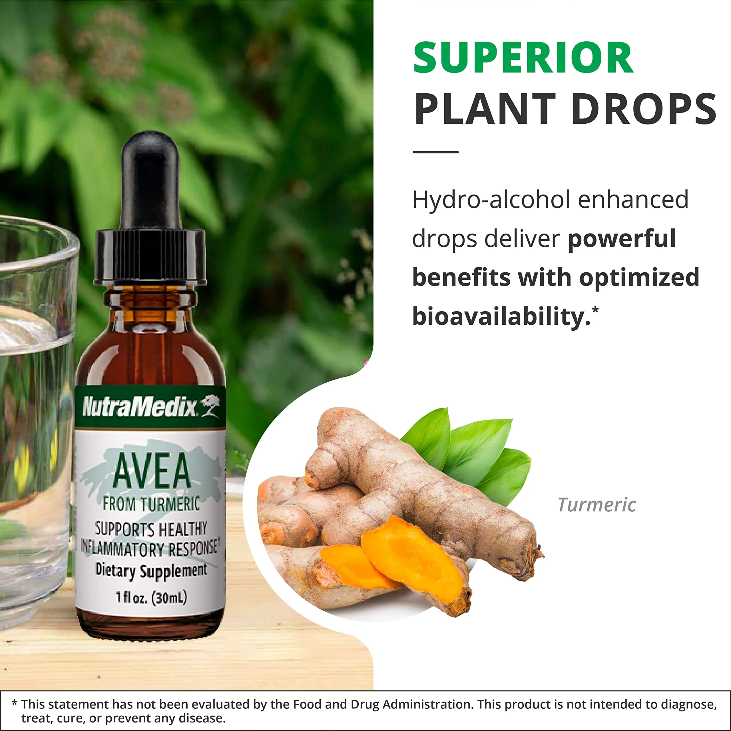 NutraMedix Avea Turmeric Extract - Liquid Turmeric Drops for Stress & Mood Support | 1oz (30ml) Pack of 2 - Image 6