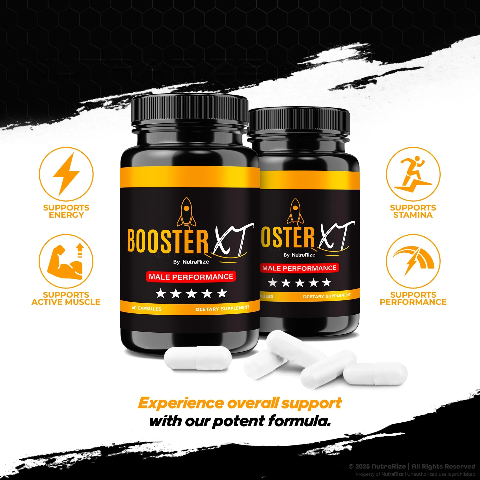 NutraRize Booster XT – Pack of 3 for Men | Energy & Peak Performance | 180 Capsules - Image 6