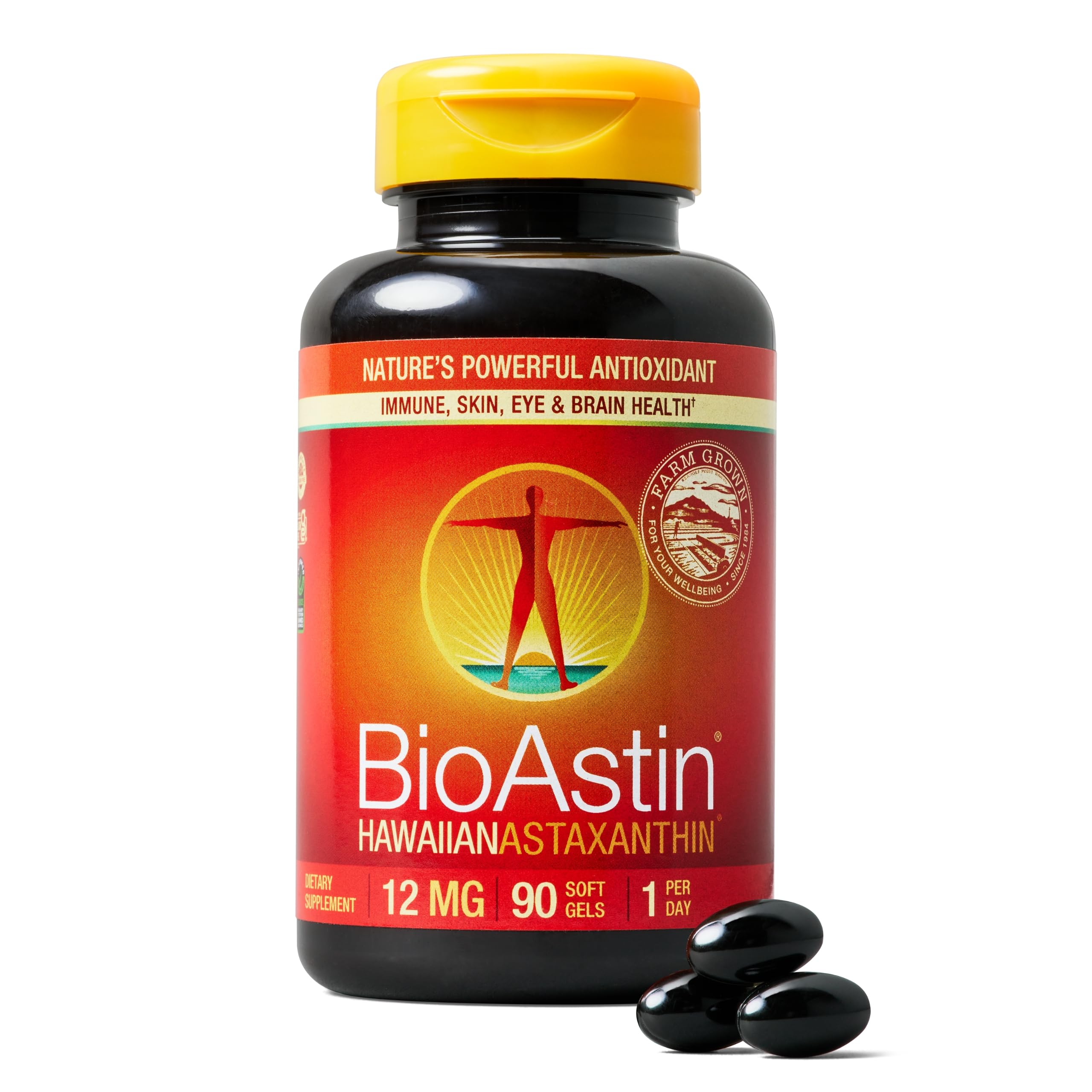 Nutrex Hawaii BioAstin 12mg Hawaiian Astaxanthin – 90 Softgels | Premium Antioxidant Supplement - Image 7