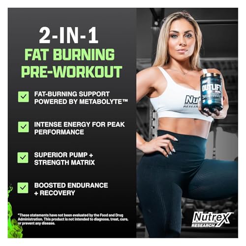 Nutrex Outlift Burn Pre-Workout Maui Twist – 22 Servings | Metabolyte, L-Citrulline & Caffeine - Image 2