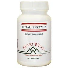 Nutri-West - Total ENZYMES - 120 | Digestive Enzymes Supplement