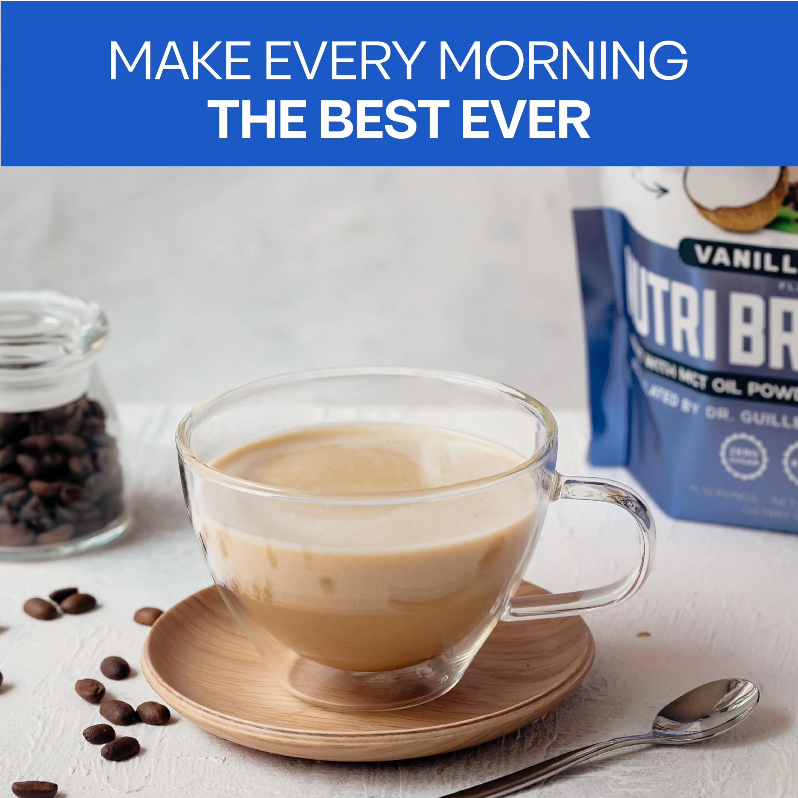 NutriBreakfast by Nutrillermo – Keto Protein Collagen Powder with MCT Oil, Coffee (15.9 oz) - Image 6