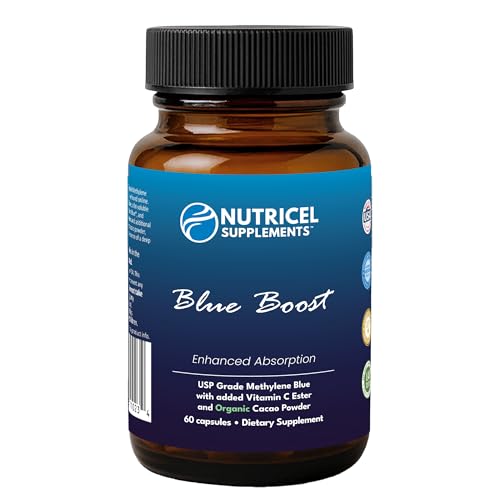 Nutricel Methylene Blue Capsules 12 mg | 60ct | Vitamin C Ester | Made in USA - Image 2