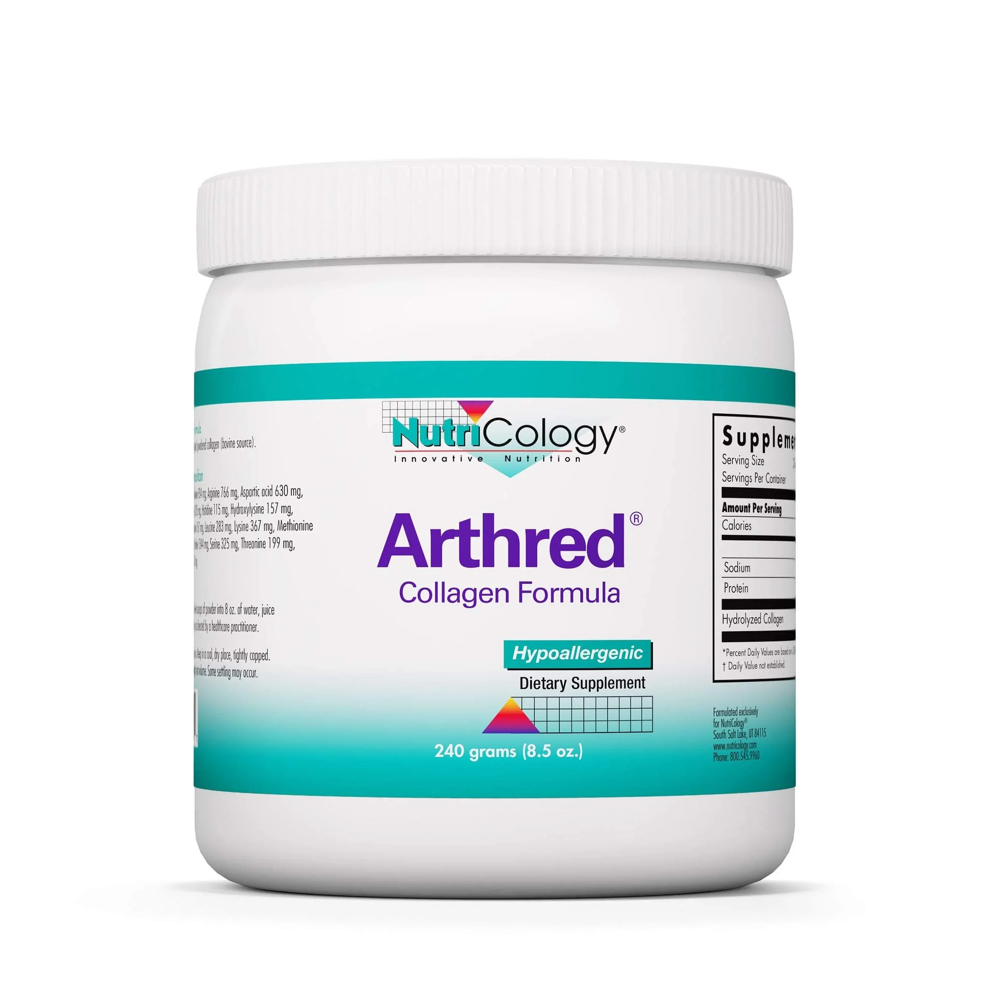 Nutricology Arthred Collagen Powder – Hydrolyzed Bovine Collagen 10.5g (8.5 oz) - Image 8