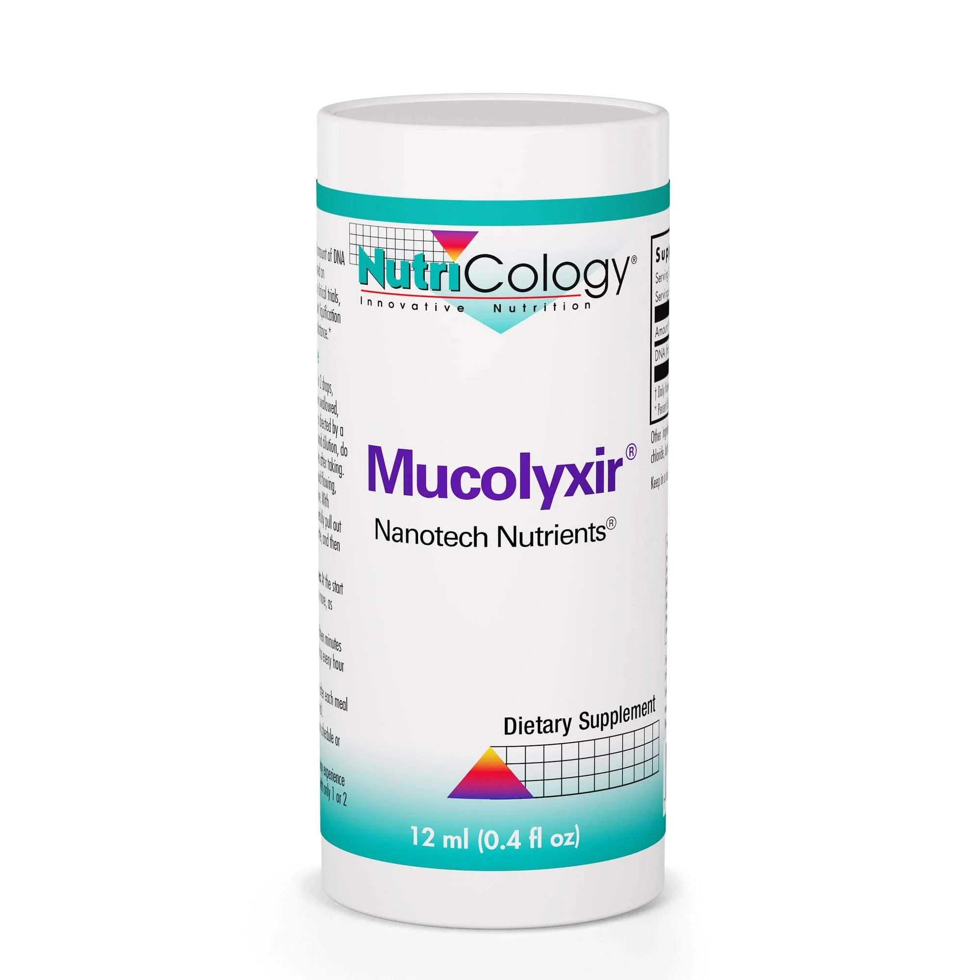 Nutricology Mucolyxir Supplement - Mucus Clearance & Breathing Support | 0.4 Fl Oz Liquid Drops