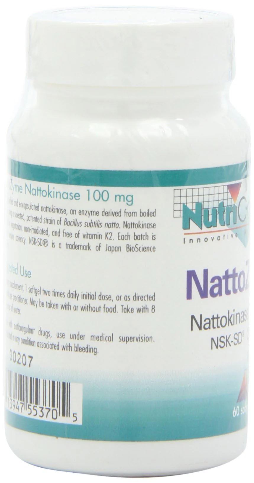 Nutricology NattoZyme NSK-SD 2000 FU Nattokinase - 60 Veg Softgels - Image 6