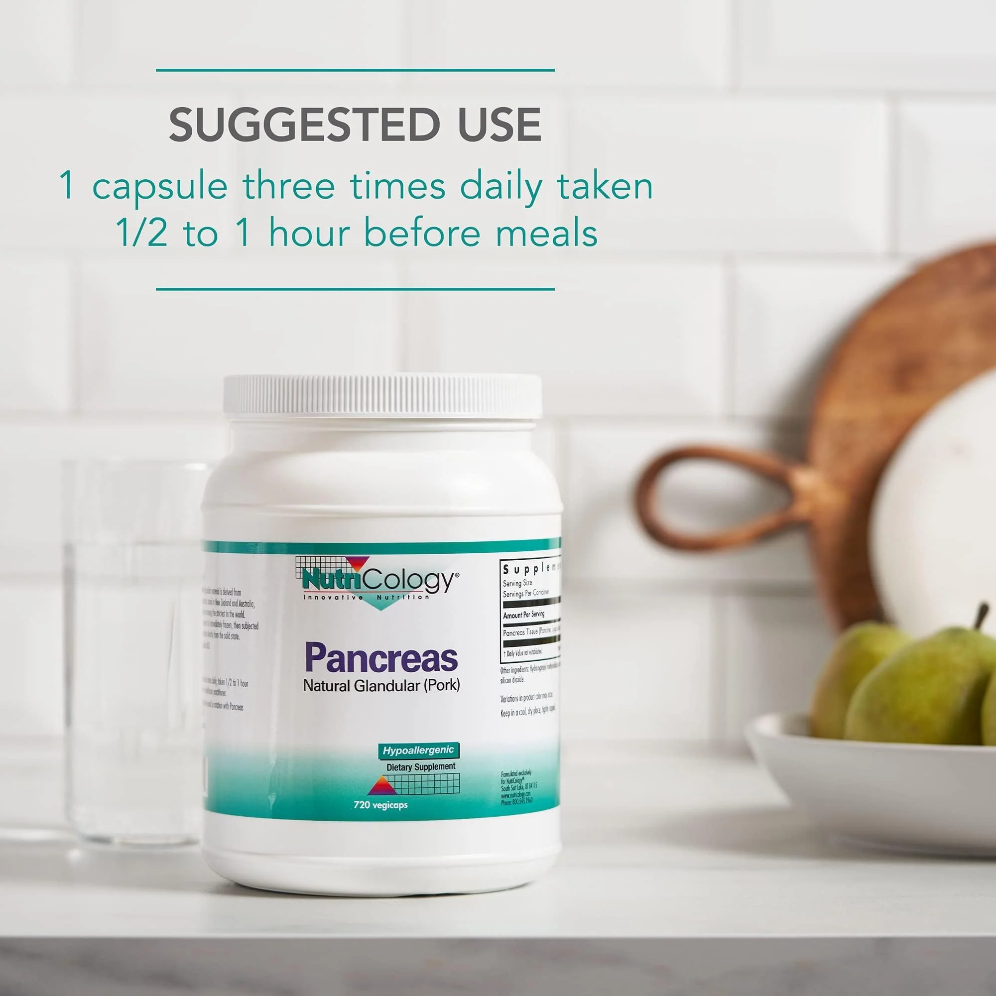Nutricology Pancreas Dietary Supplement - Digestive Support | Hypoallergenic, Gluten Free, Vegetarian Capsule | 720 Count - Image 6