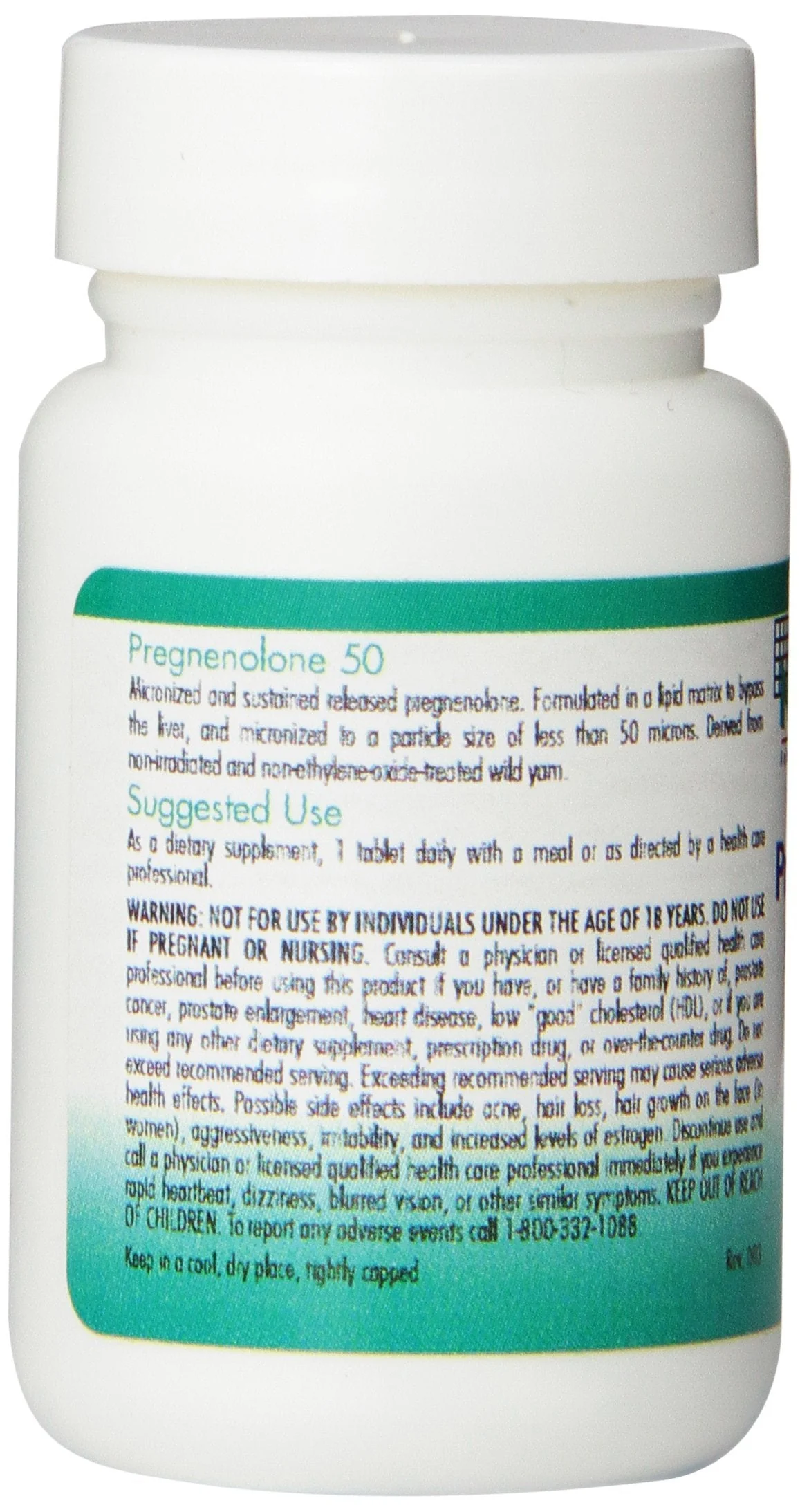 Nutricology Pregnenolone 50mg - 60 Count | Plant-Sourced, Non-GMO Wild Yam - Image 4