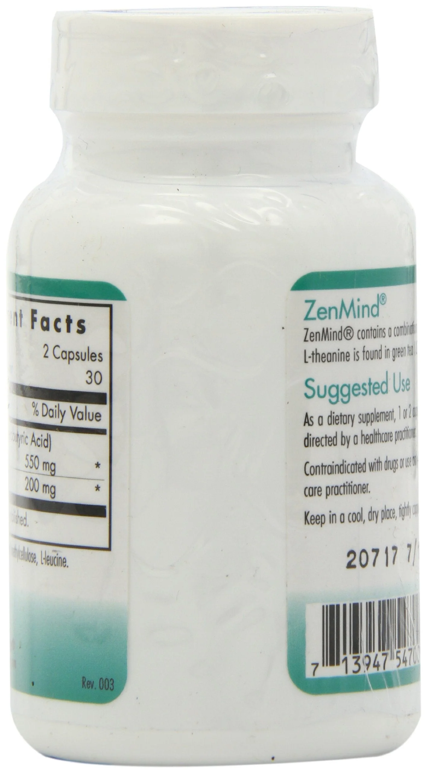Nutricology ZenMind - Calmness Support with GABA & L-Theanine - 60 Veg Caps - Image 11