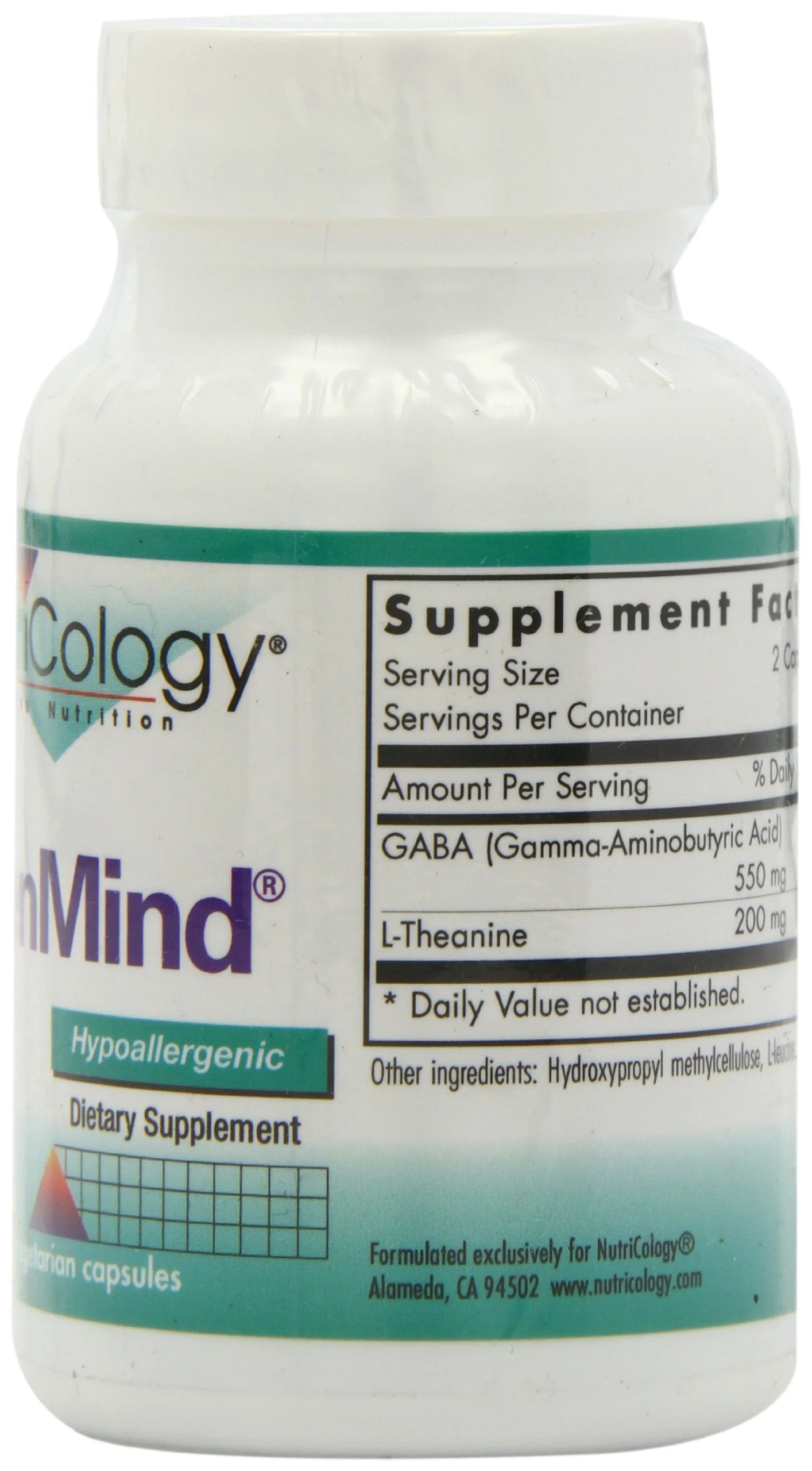 Nutricology ZenMind - Calmness Support with GABA & L-Theanine - 60 Veg Caps - Image 16