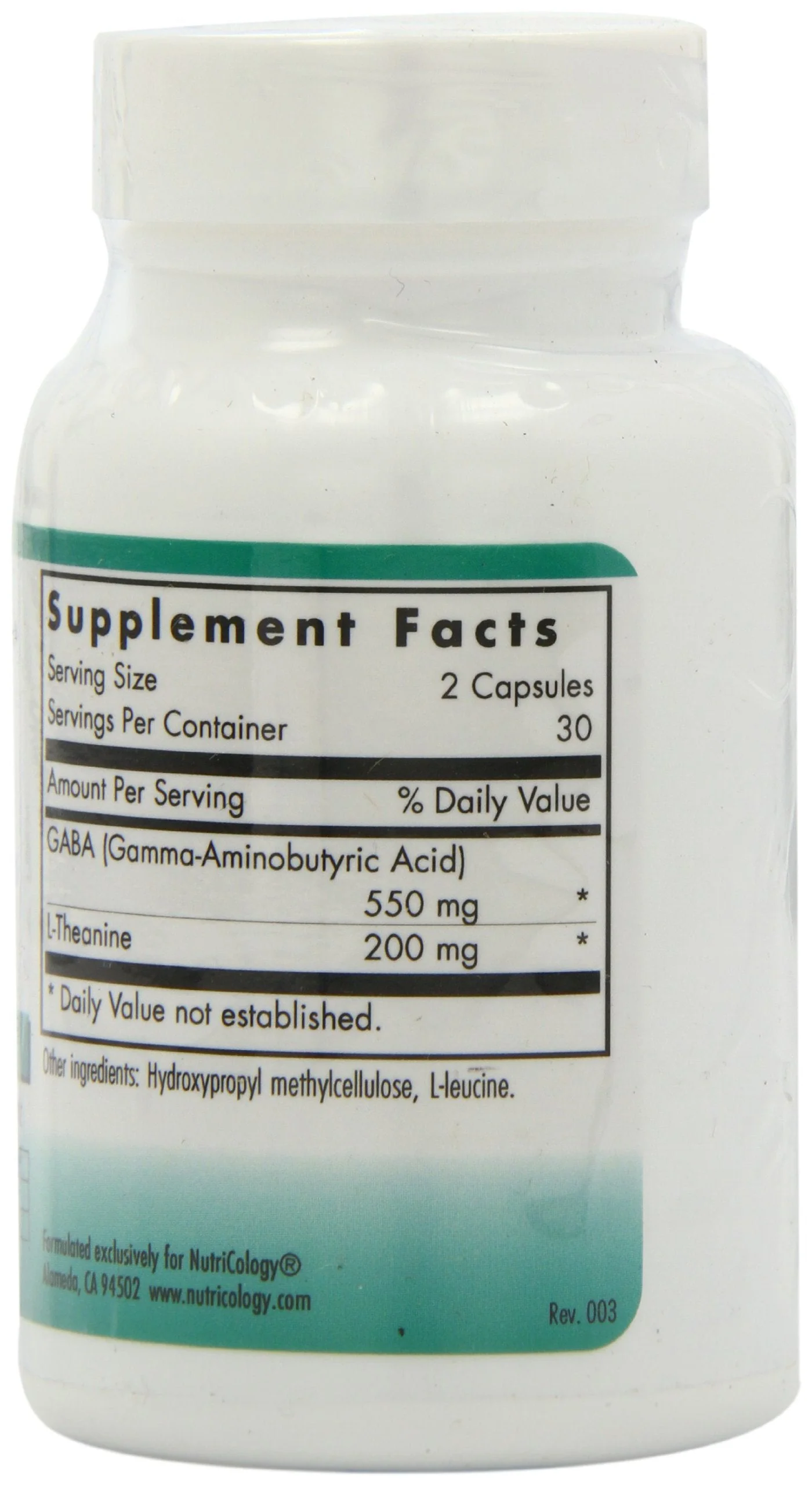 Nutricology ZenMind - Calmness Support with GABA & L-Theanine - 60 Veg Caps - Image 17