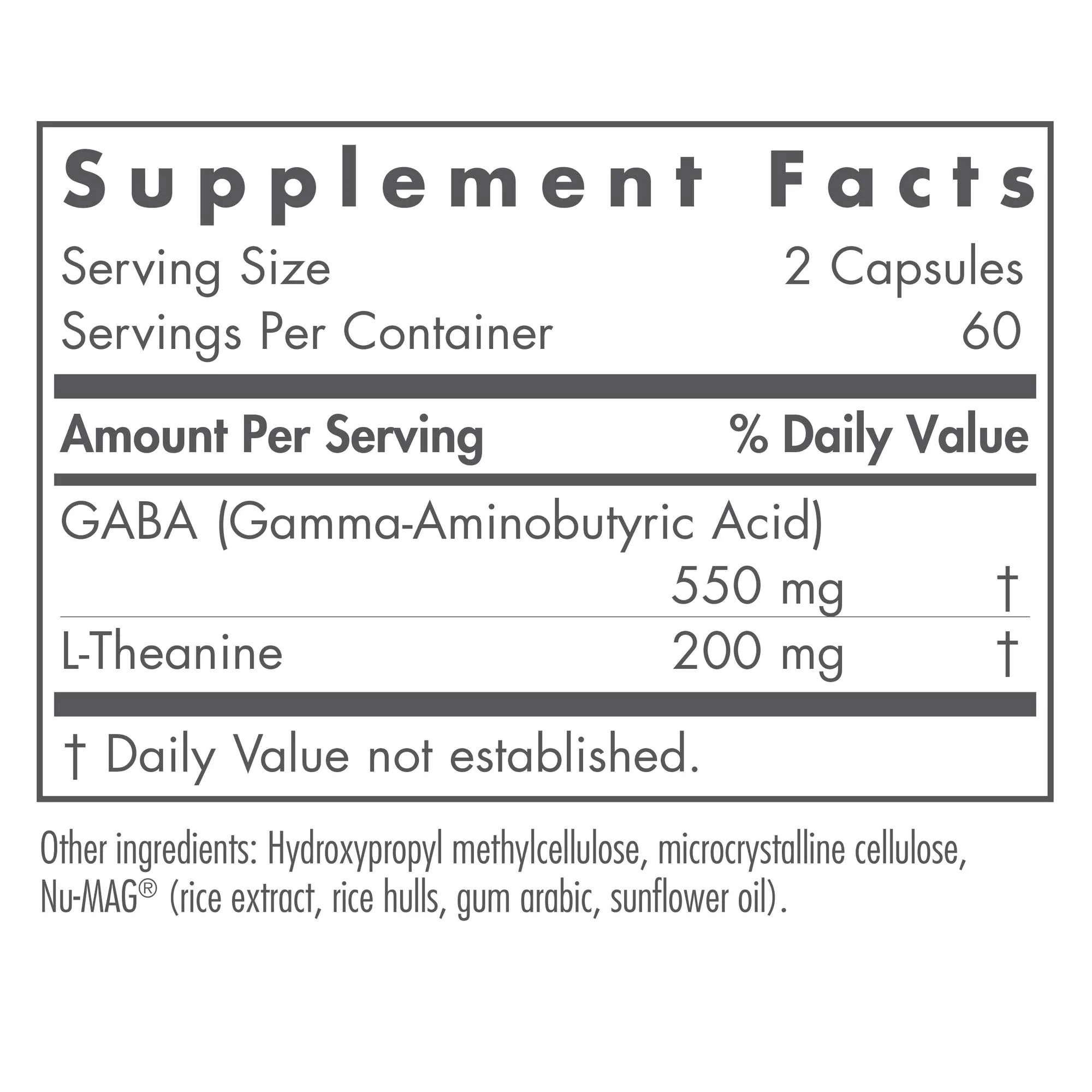 Nutricology ZenMind Supplement - Calmness Support, GABA & L-Theanine, Hypoallergenic, Vegetarian Capsules - 120 Count - Image 9