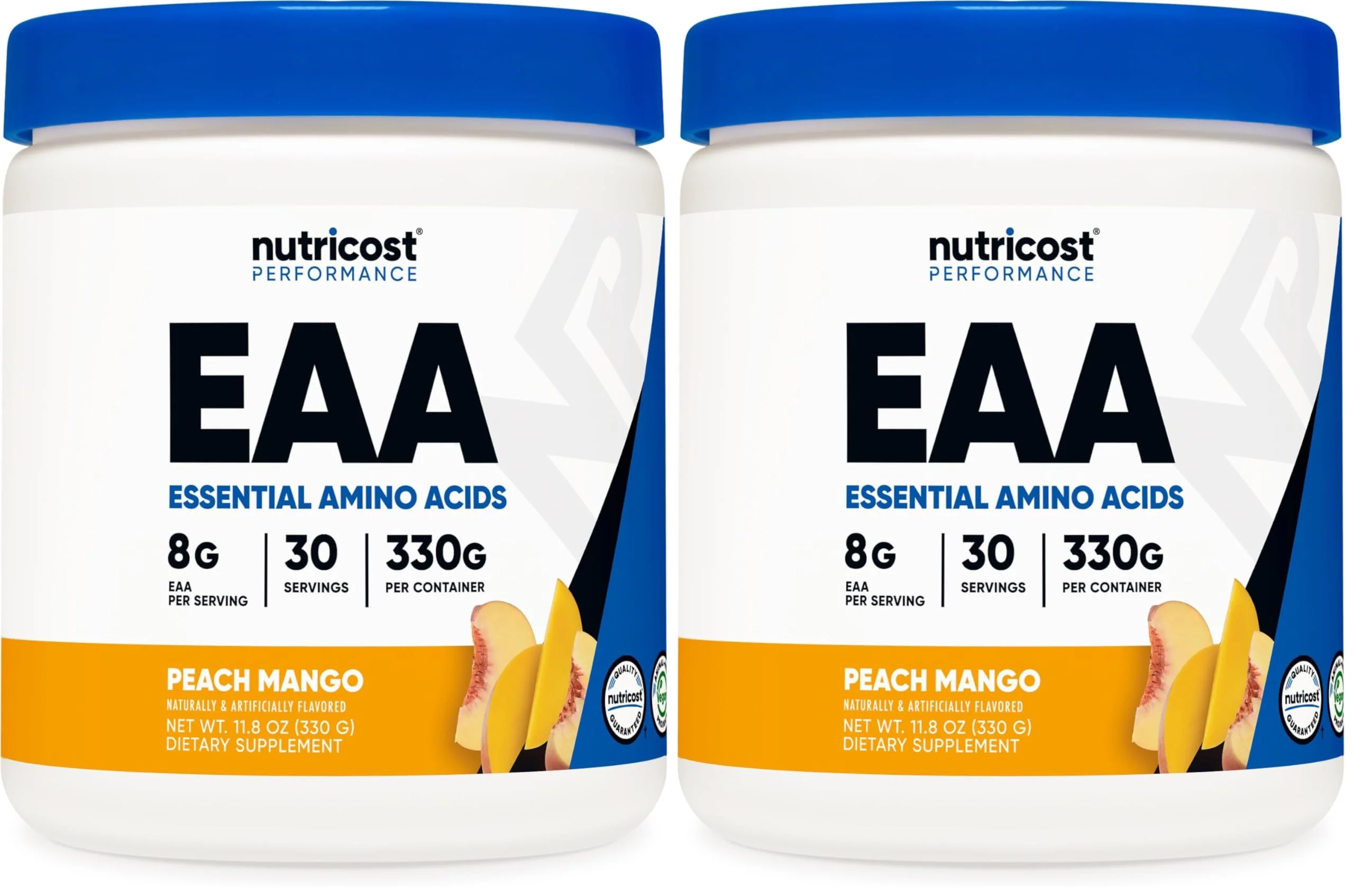 Nutricost EAA Powder 30 Servings Peach Mango — Essential Amino Acids, Non-GMO, Gluten Free, Vegetarian Friendly (Pack of 2) - Image 6