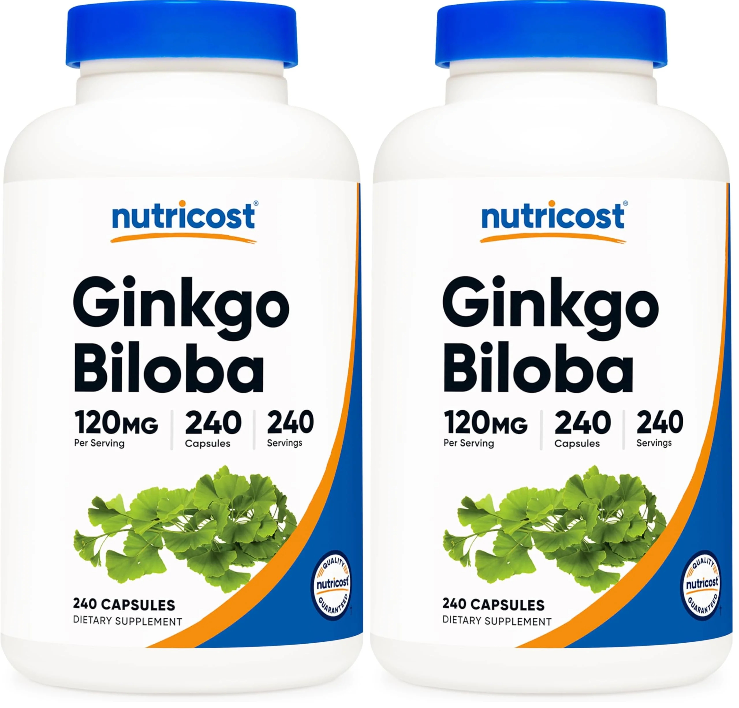 Nutricost Ginkgo Biloba 120mg – 240 Capsules (Pack of 2) | Extra Strength Gluten Free & Non-GMO